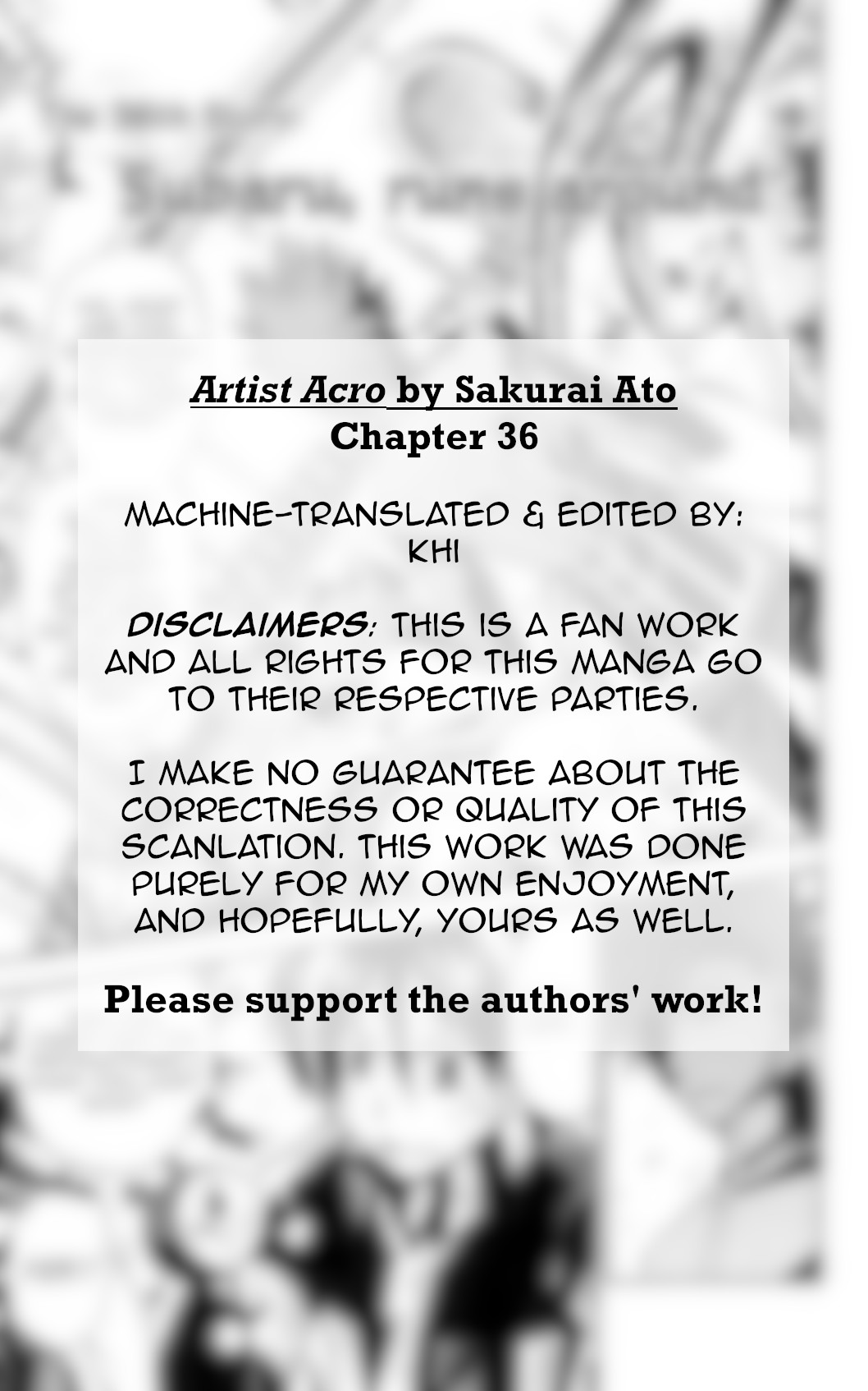 Artist Acro Chapter 36 page 2 - Chapter 36