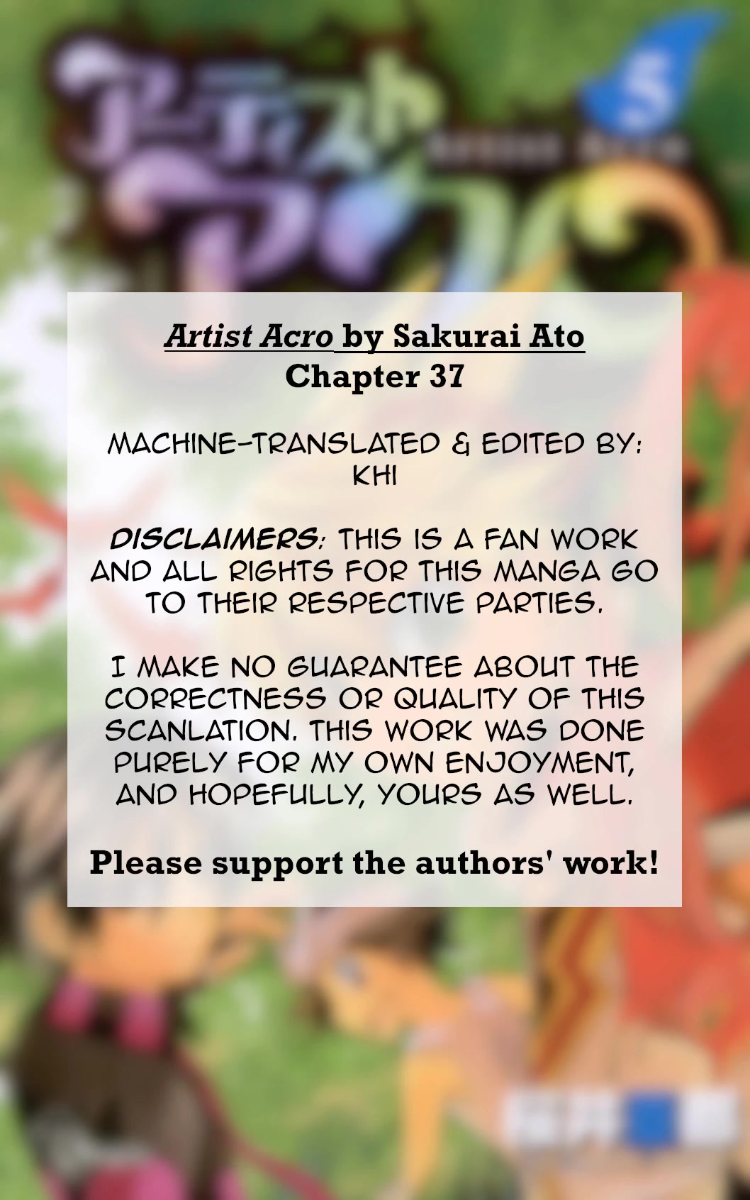 Artist Acro Chapter 37 page 2 - Chapter 37