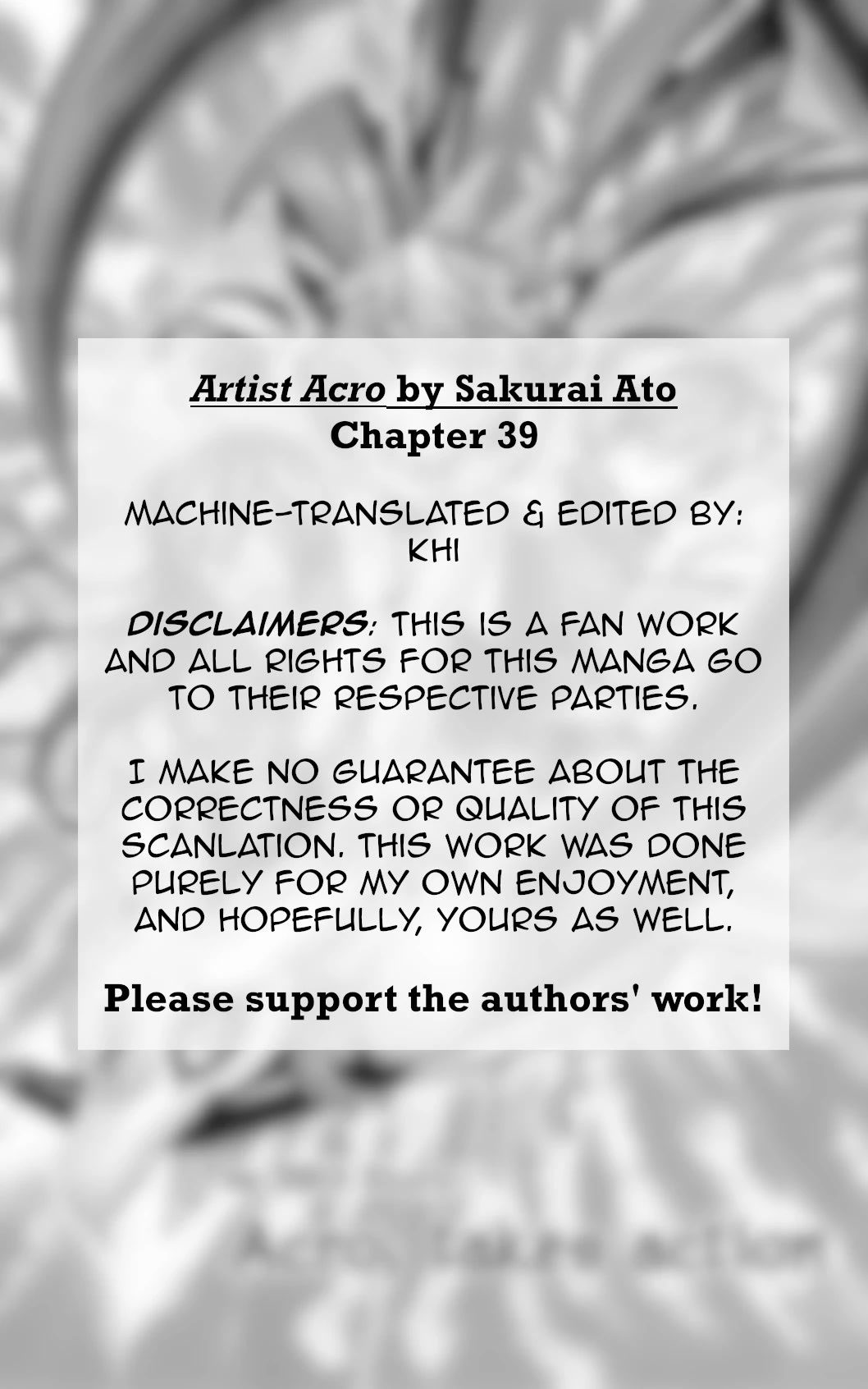Artist Acro Chapter 39 page 2 - Chapter 39