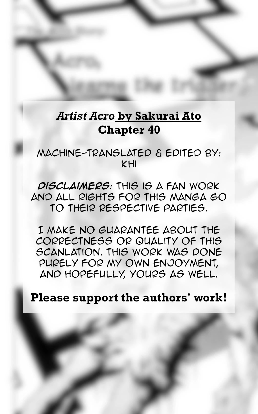 Artist Acro Chapter 40 page 3 - Chapter 40