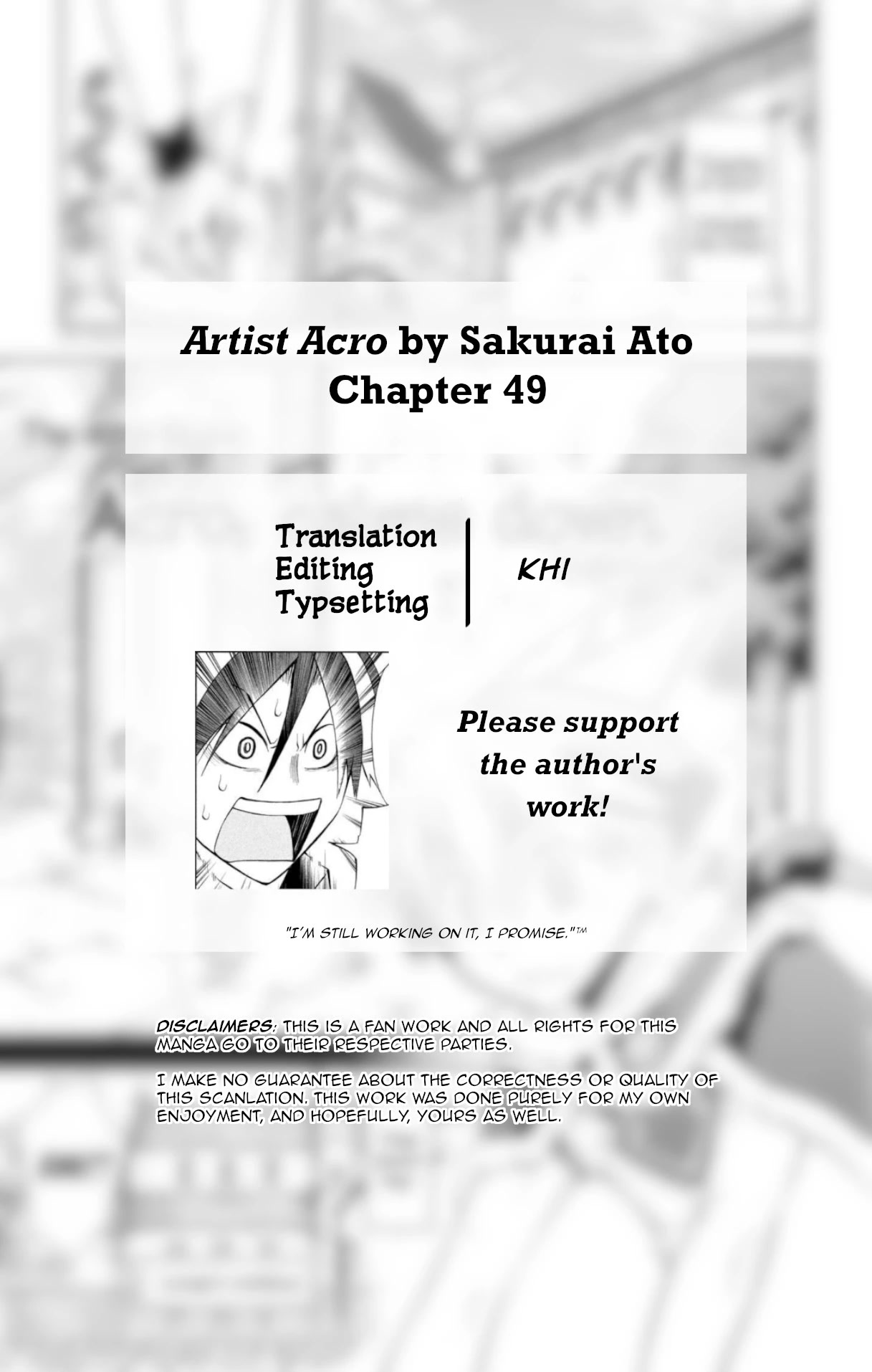 Artist Acro Chapter 49 page 2 - Chapter 49: Acro, calms down