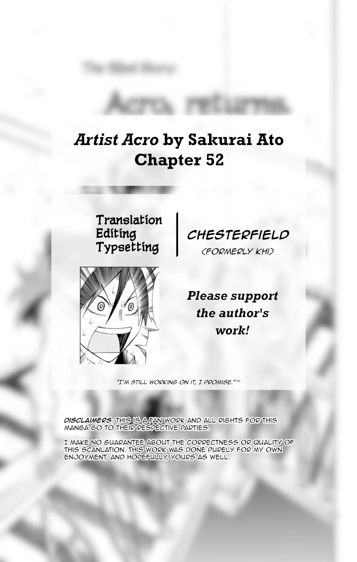 Artist Acro Chapter 52 page 2 - Chapter 52: Acro, returns
