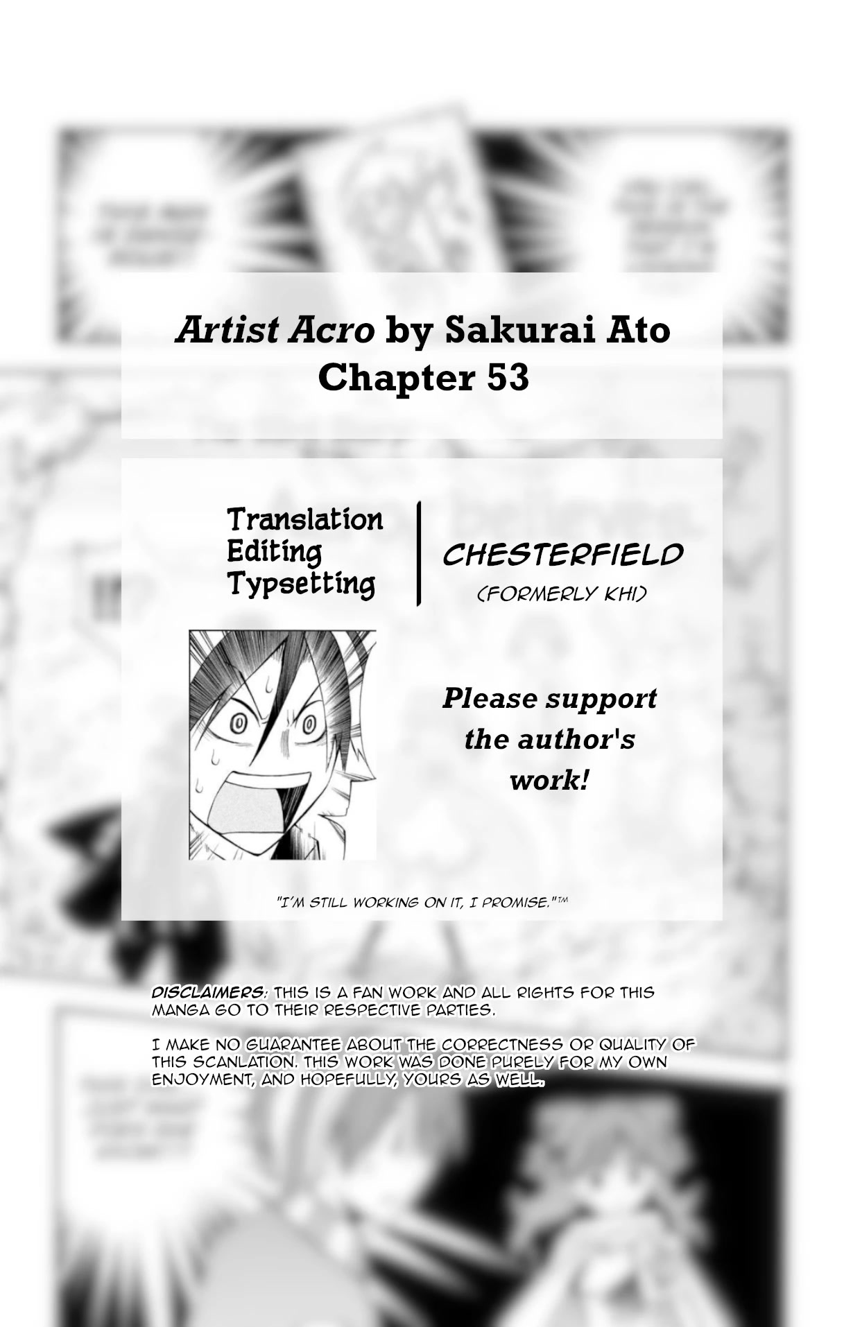 Artist Acro Chapter 53 page 2 - Chapter 53: Acro, believes
