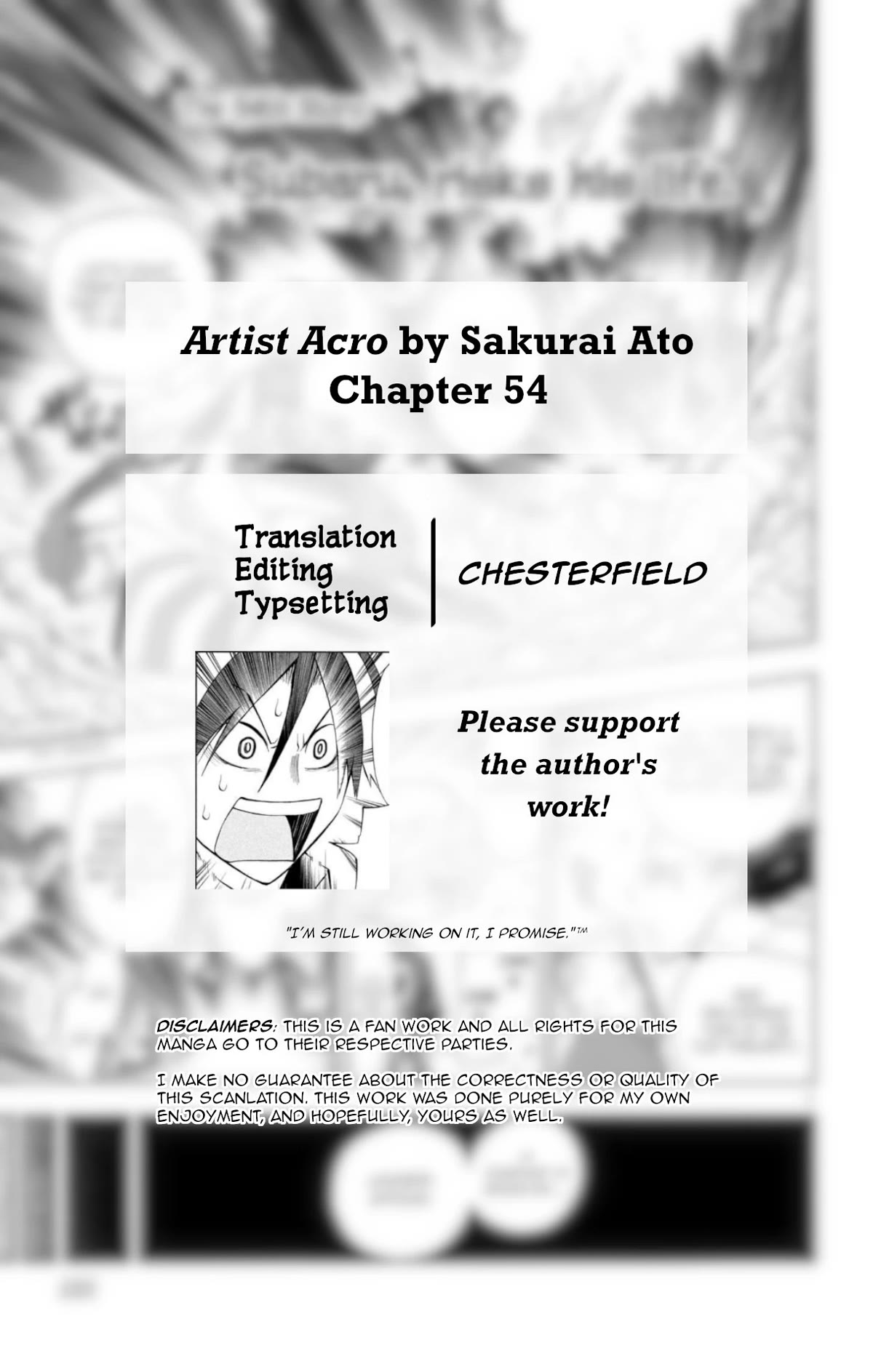 Artist Acro Chapter 54 page 2 - Chapter 54: Subaru, risks his life