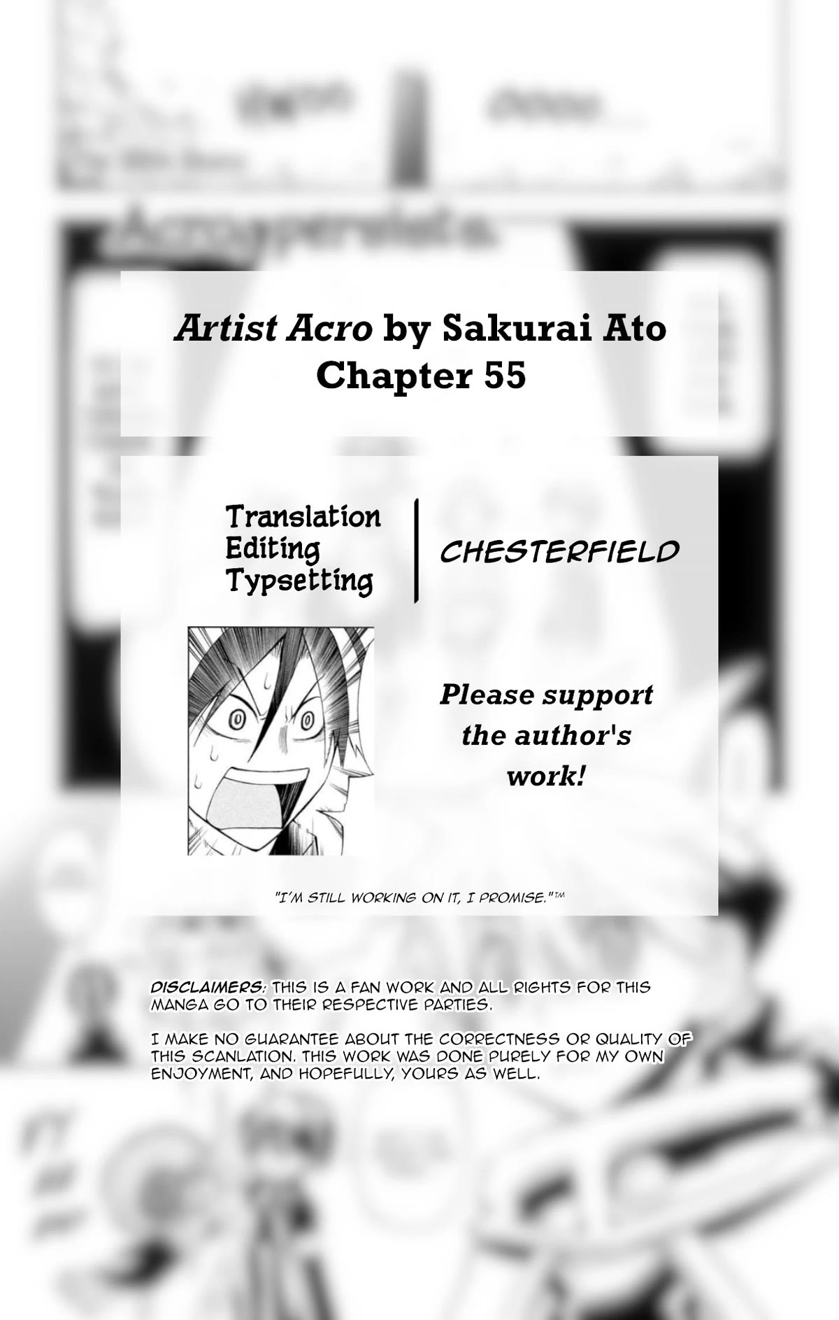 Artist Acro Chapter 55 page 2 - Chapter 55: Acro, persists