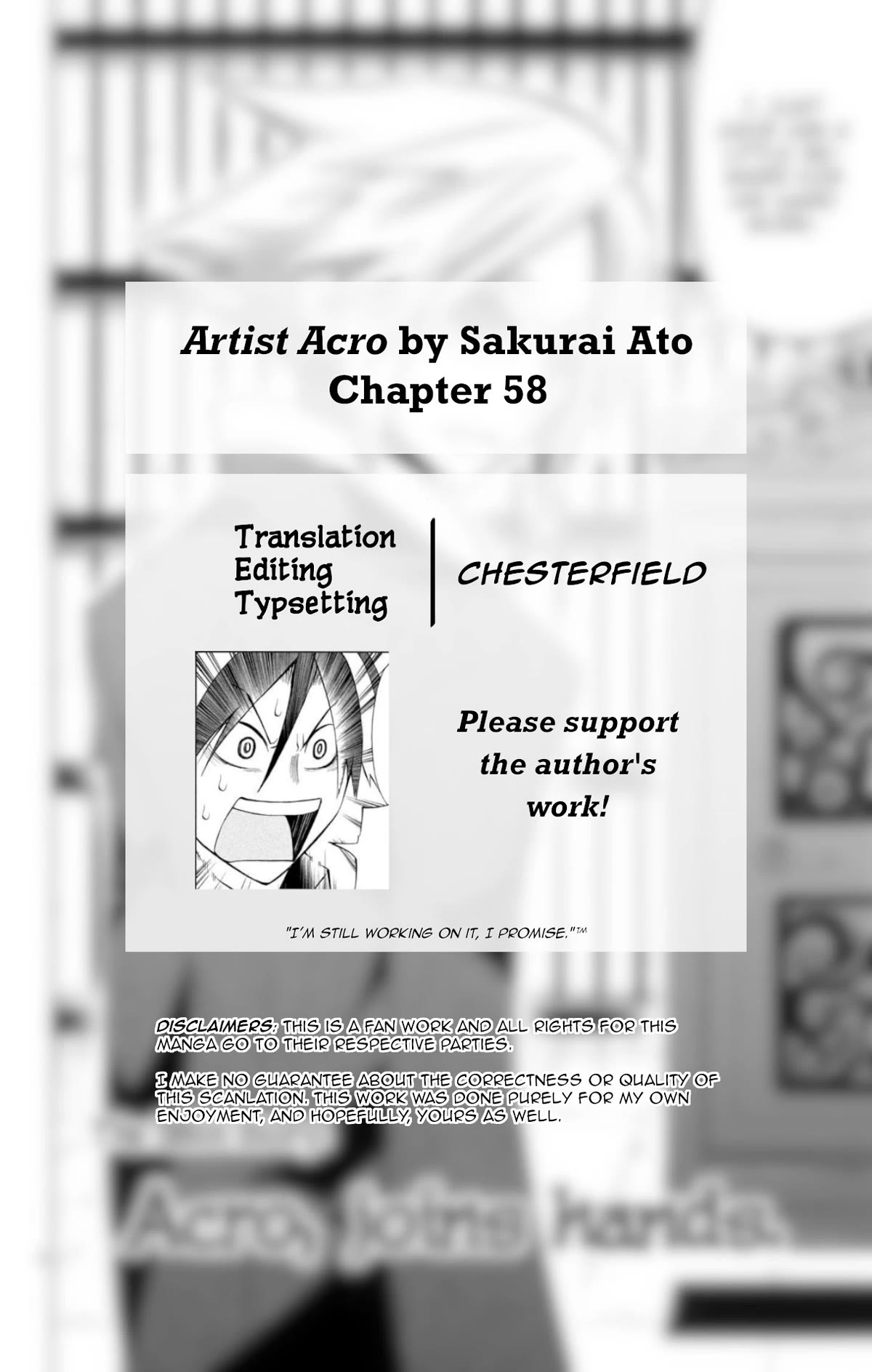 Artist Acro Chapter 58 page 5 - Chapter 58: Acro, joins hands