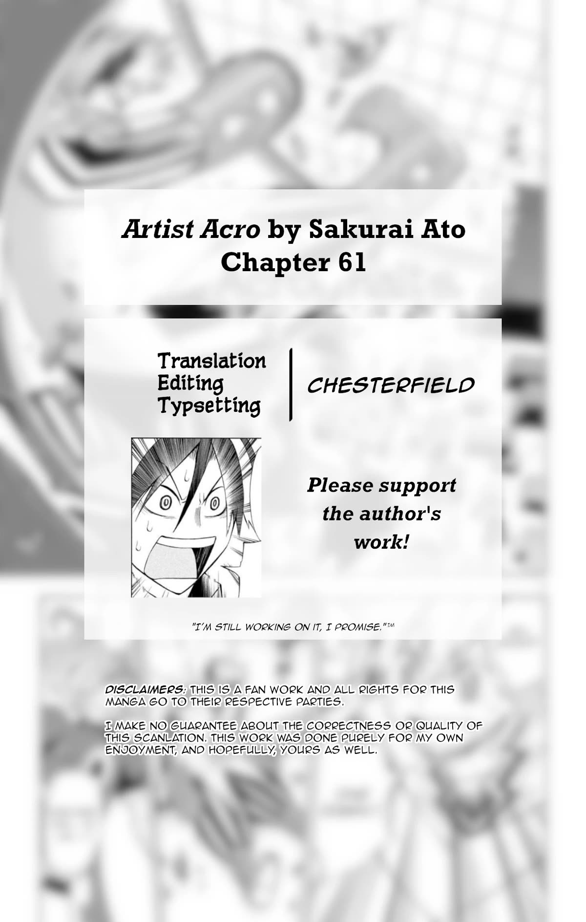 Artist Acro Chapter 61 page 2 - Chapter 61: Acro, halts