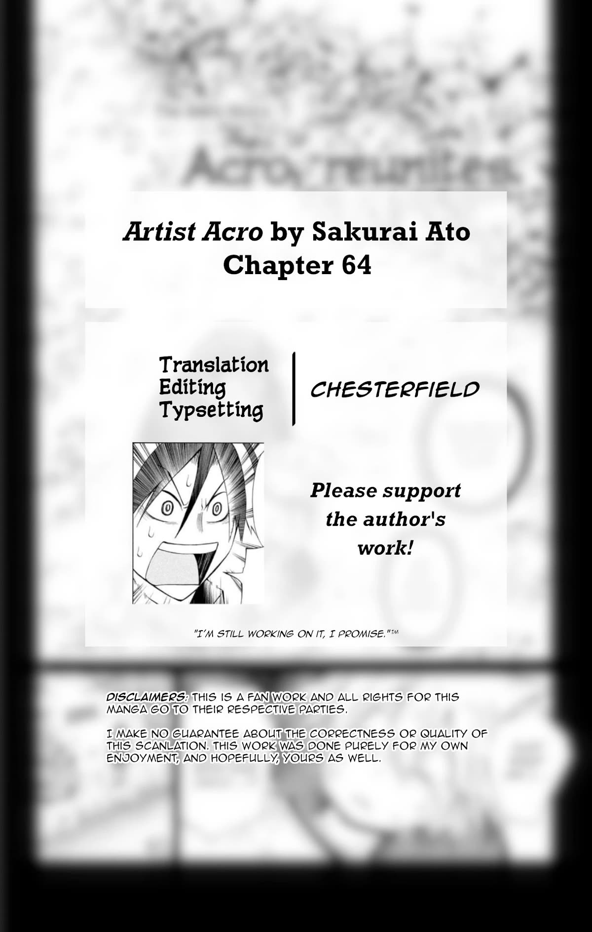 Artist Acro Chapter 64 page 3 - Chapter 64: Acro, reunites