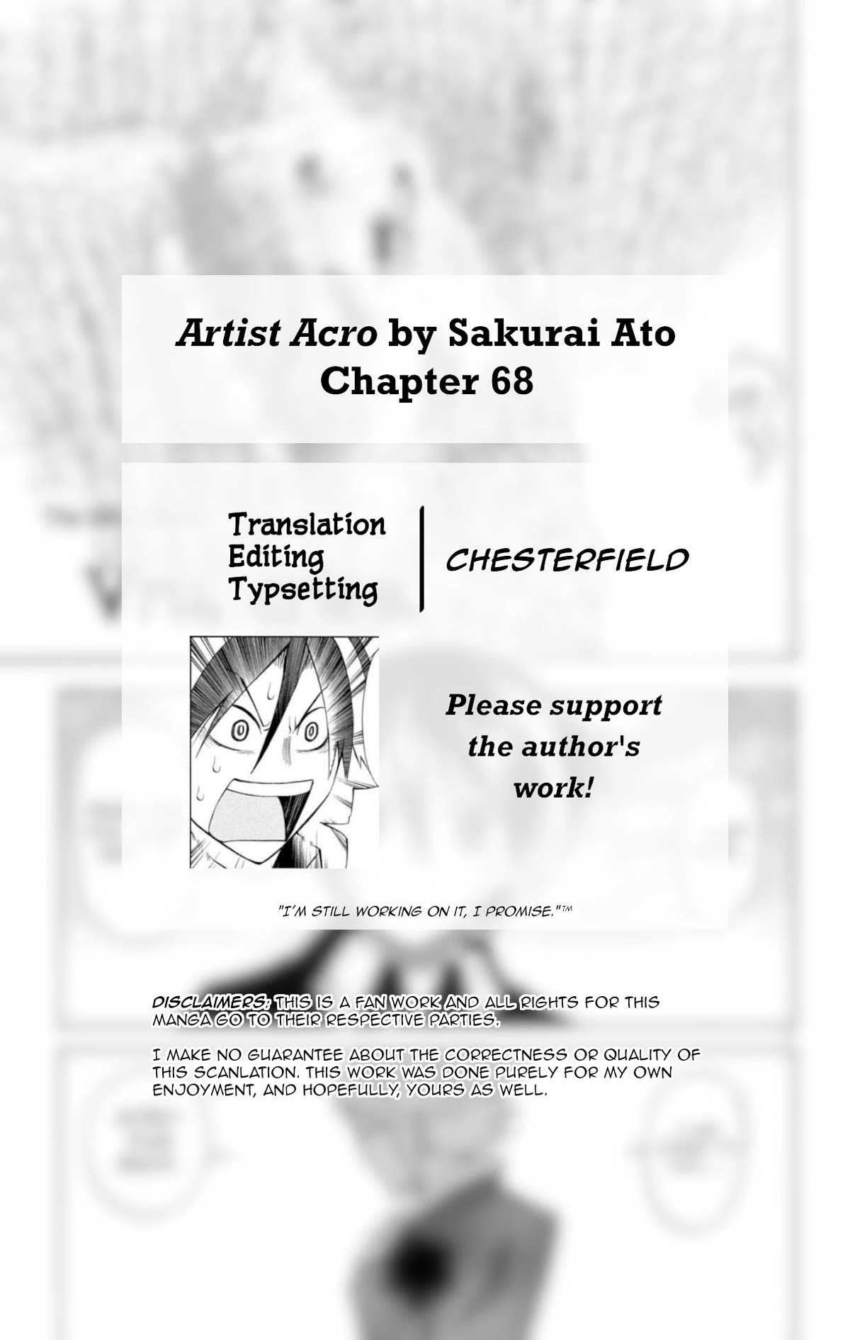 Artist Acro Chapter 68 page 2 - Chapter 68: Vru, cries