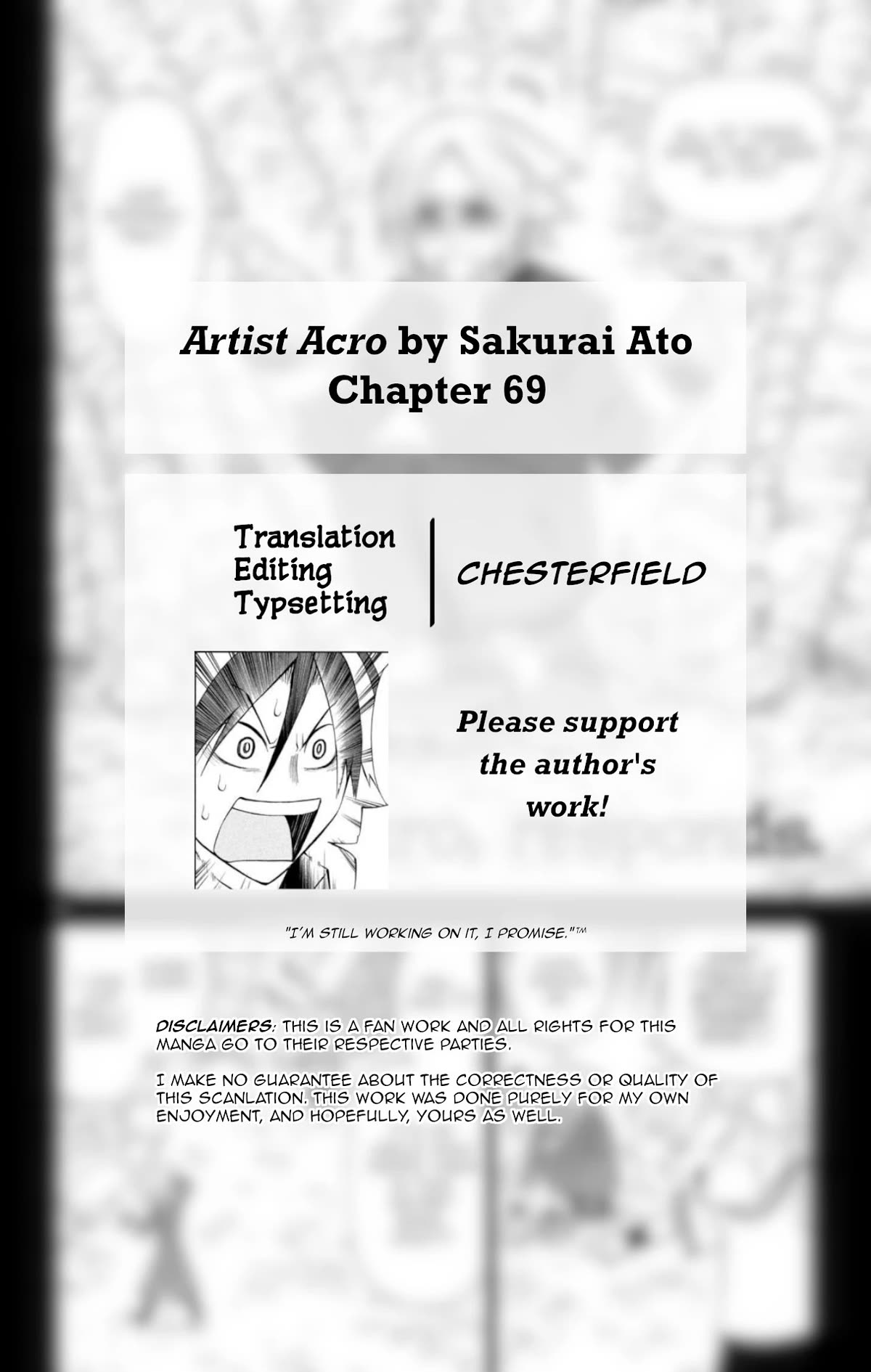 Artist Acro Chapter 69 page 3 - Chapter 69: Acro, responds