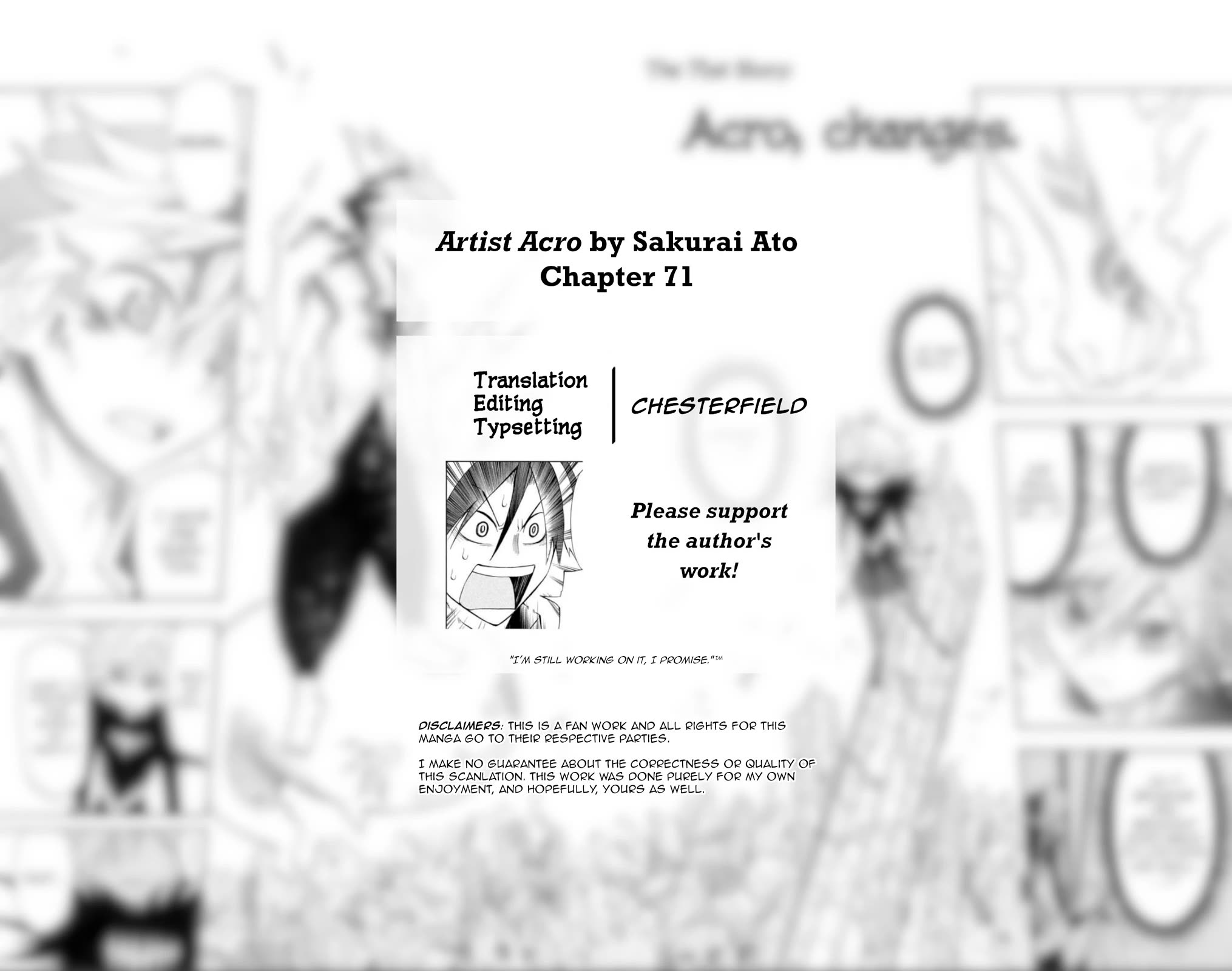 Artist Acro Chapter 71 page 5 - Chapter 71: Acro, changes