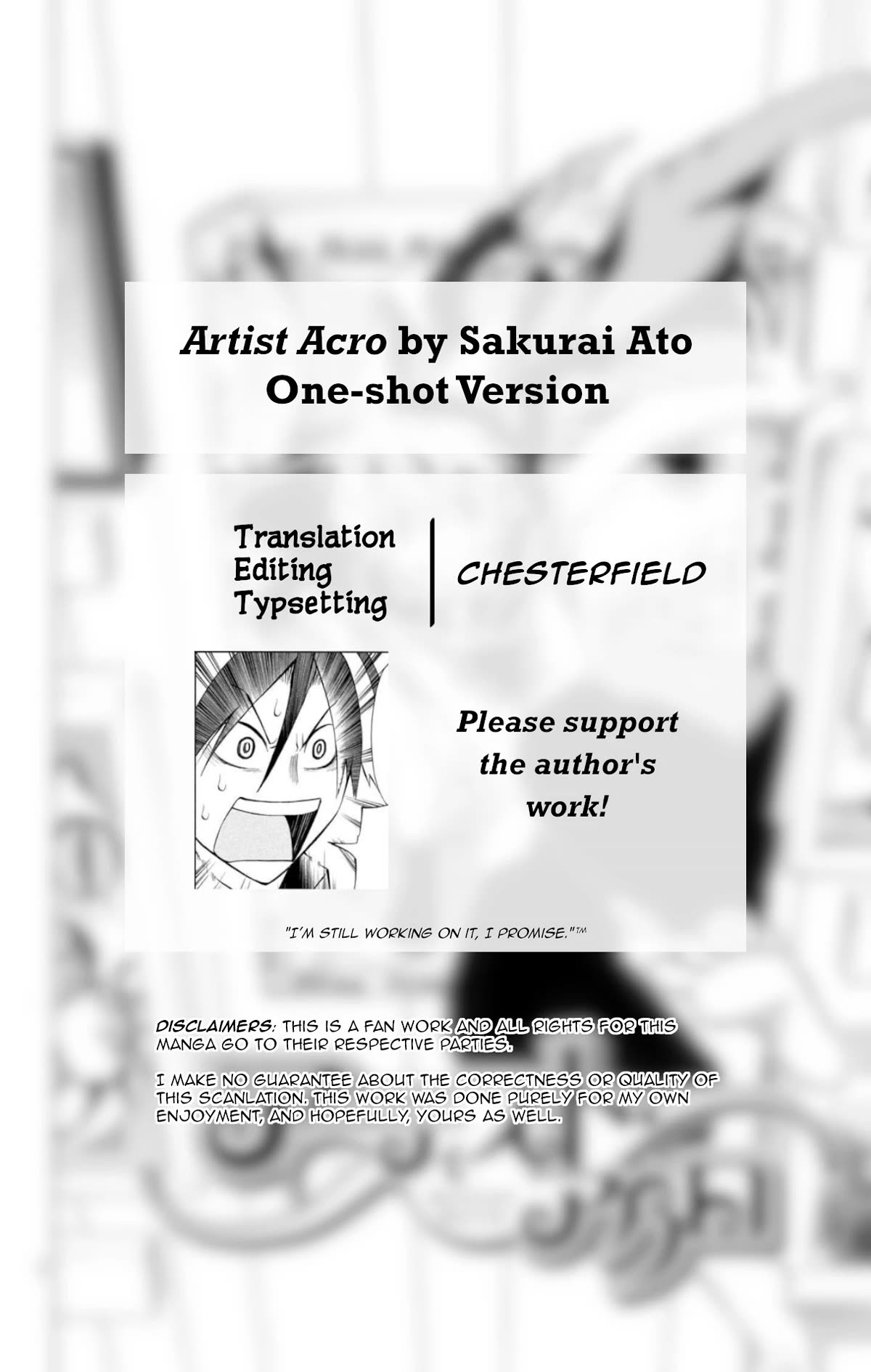 Artist Acro Chapter 72.5 page 3 - Chapter 72.5: Artist Acro: One-shot Version