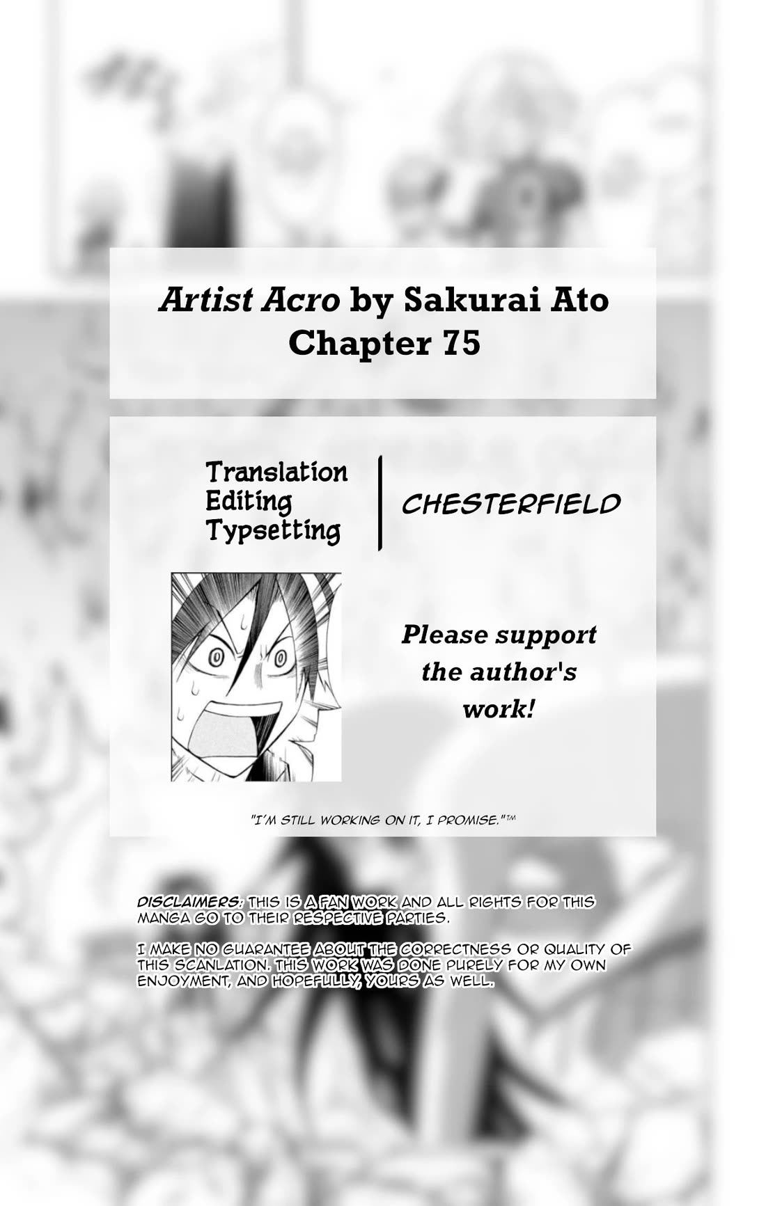 Artist Acro Chapter 75 page 2 - Chapter 75: Crown, speaks out