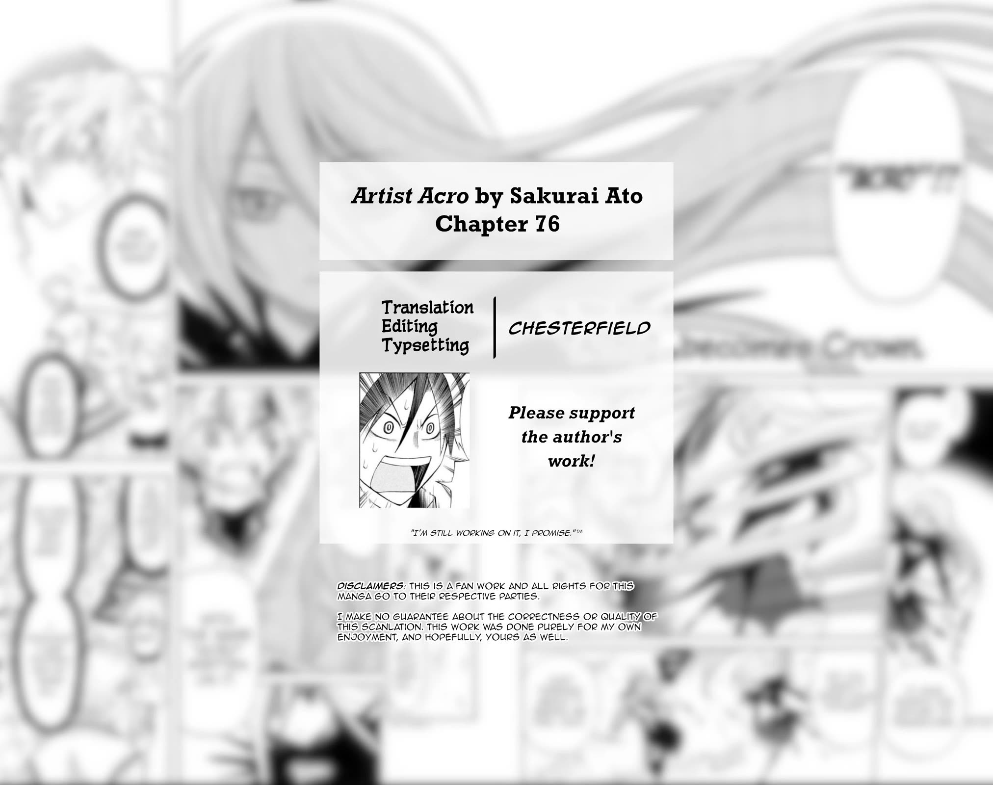 Artist Acro Chapter 76 page 3 - Chapter 76: "Acro", becomes Crown