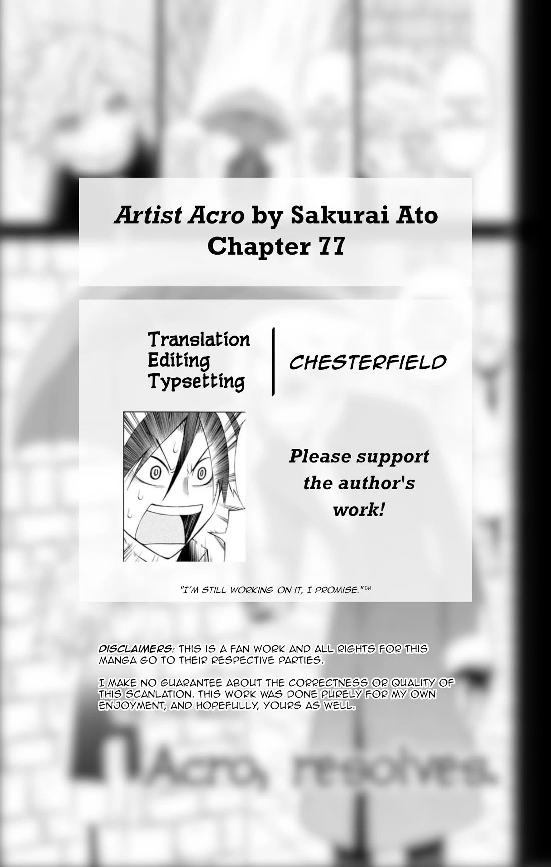 Artist Acro Chapter 77 page 4 - Chapter 77: Acro, resolves
