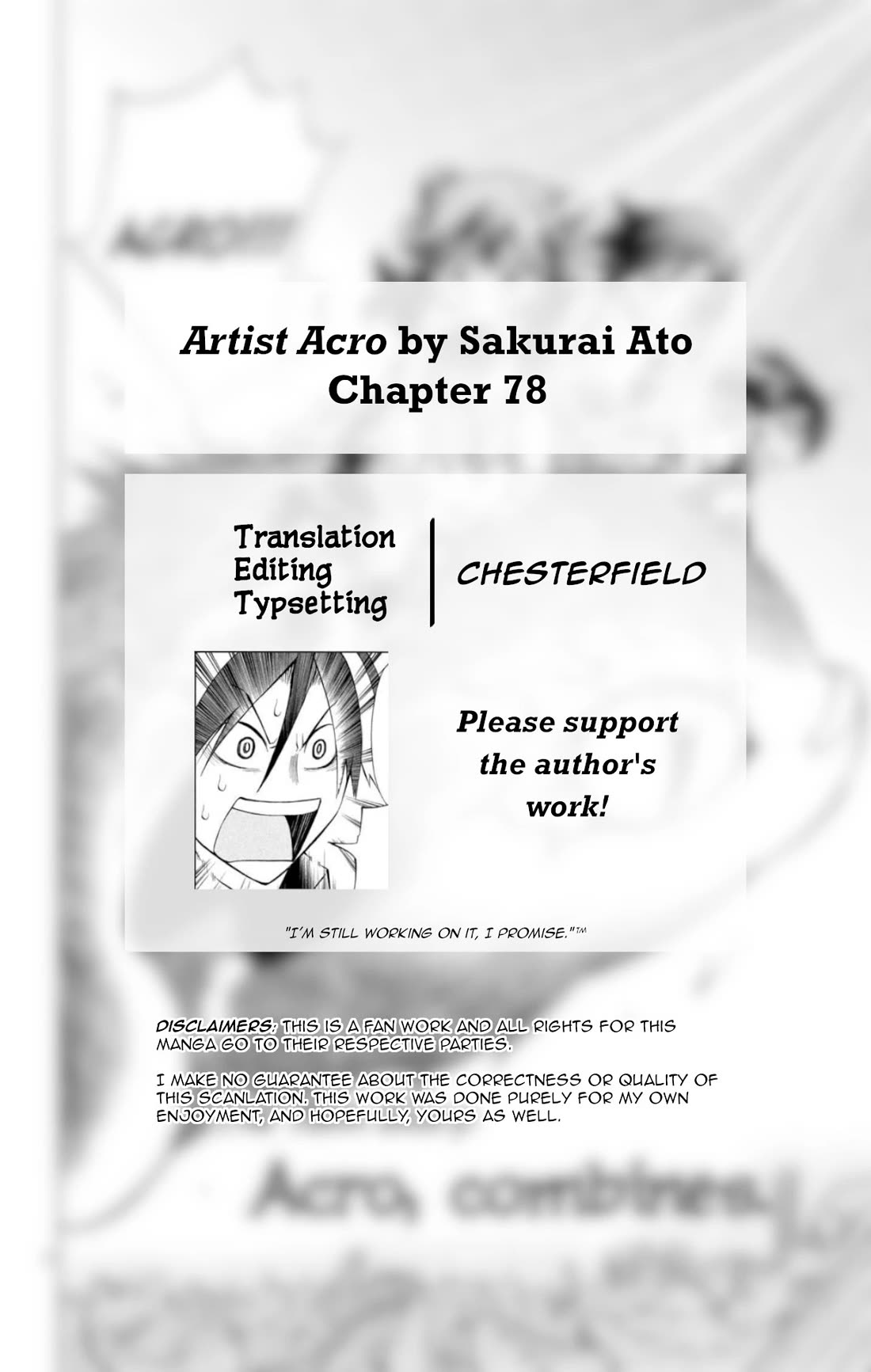 Artist Acro Chapter 78 page 3 - Chapter 78: Acro, combines