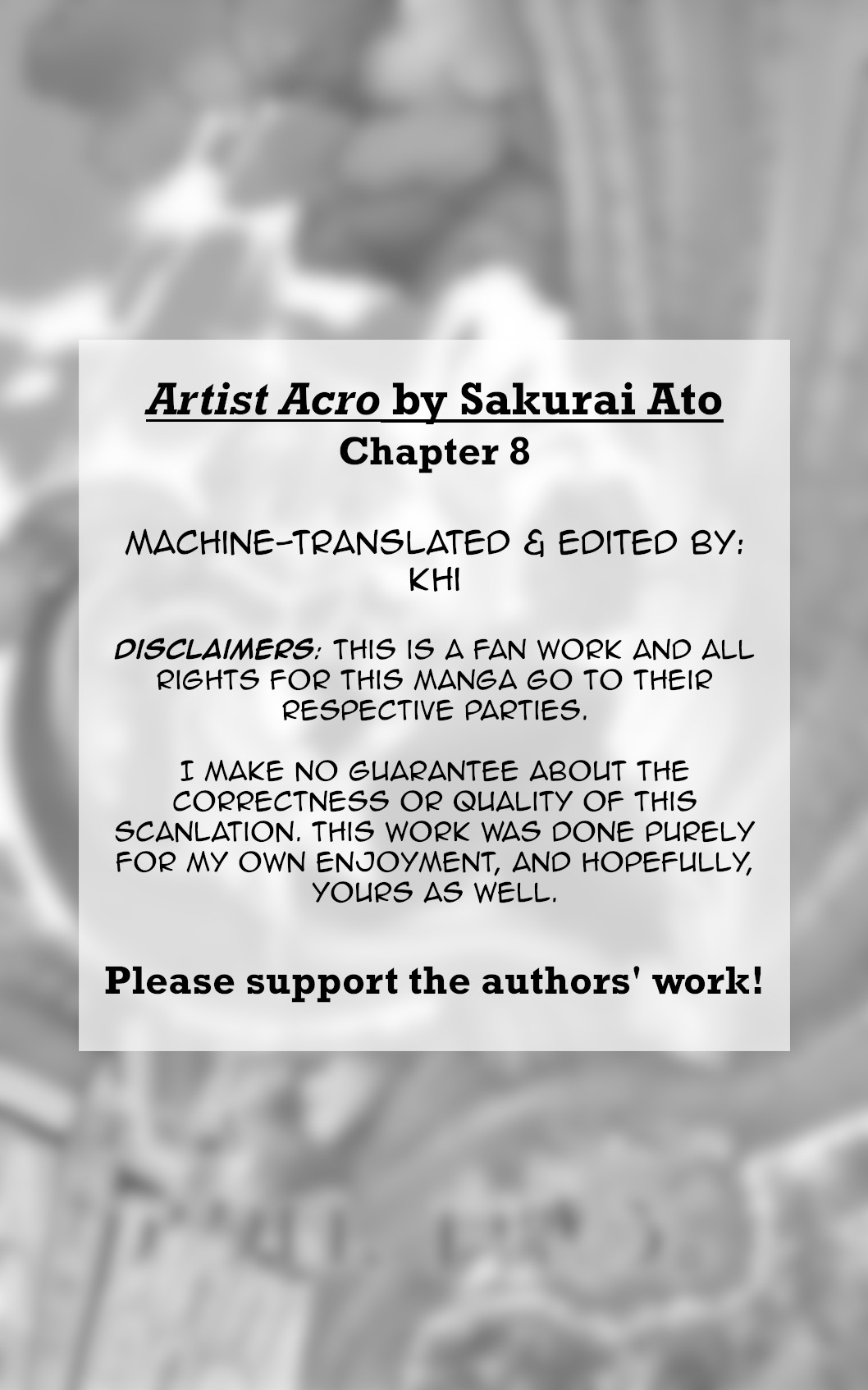 Artist Acro Chapter 8 page 2 - Chapter 8