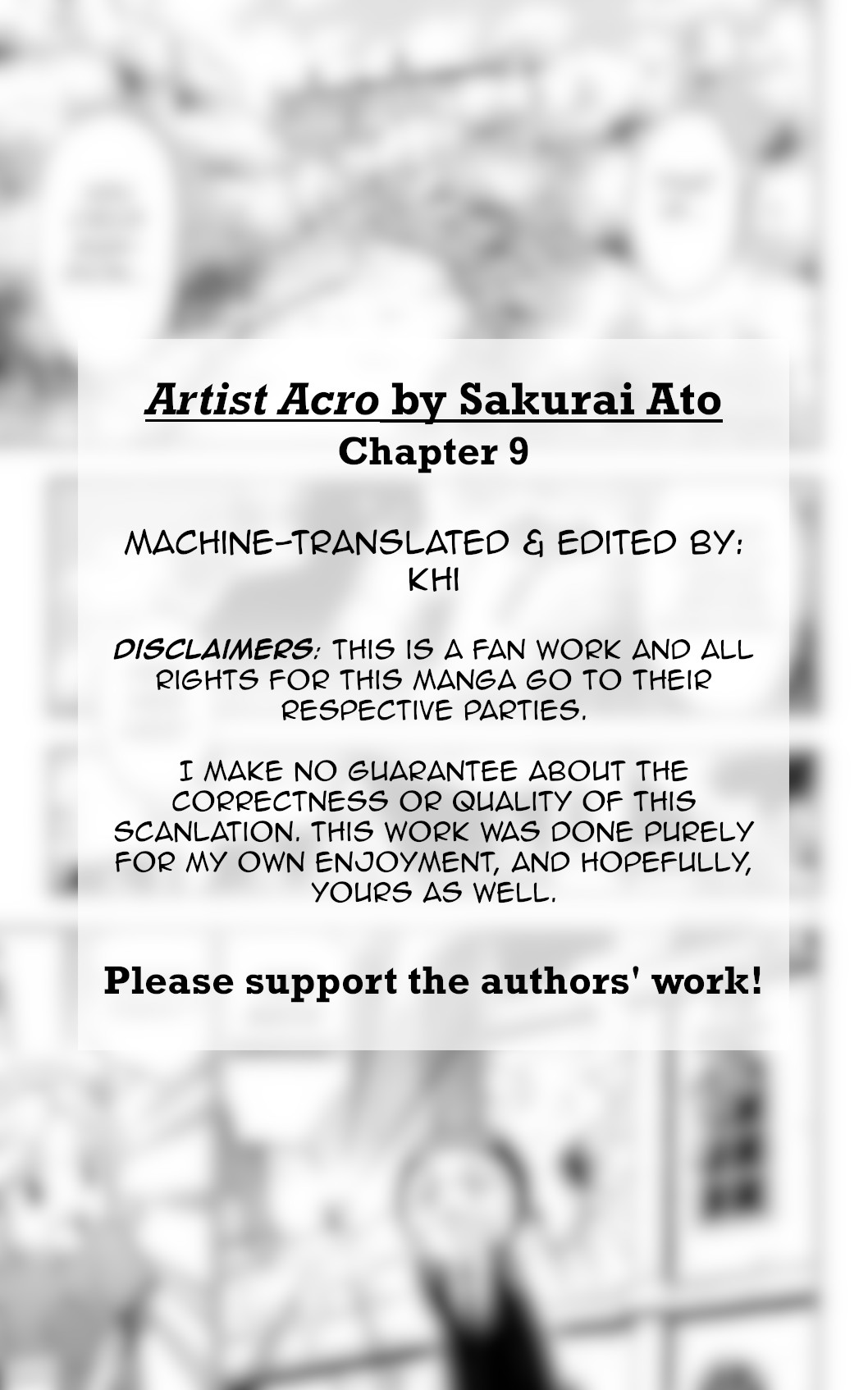 Artist Acro Chapter 9 page 2 - Chapter 9