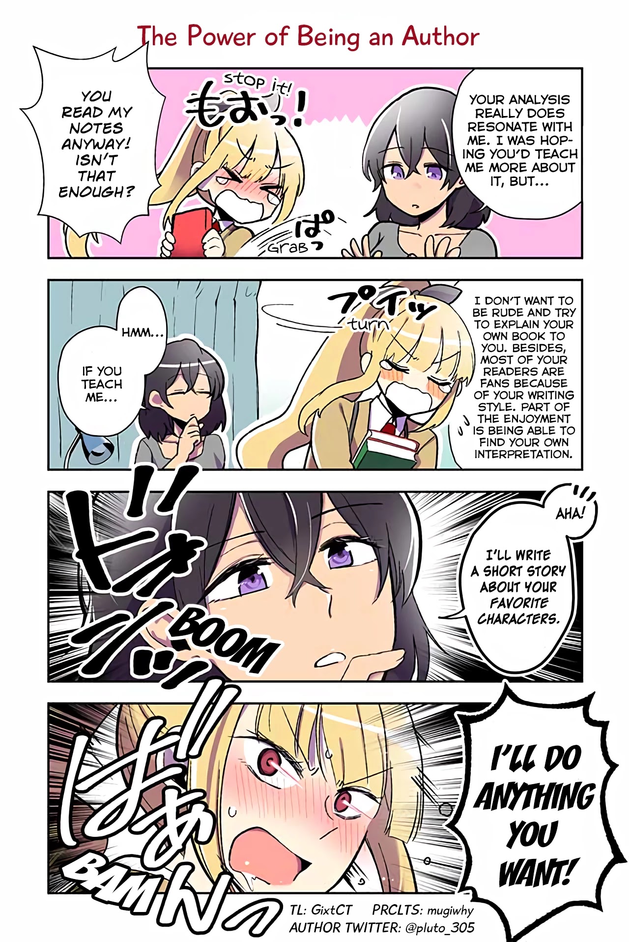 As a Result of a Classmate's Obsession with Yuri, I Was Exposed as an Author Chapter 10 page 1 - Chapter 10: The Power of Being an Author