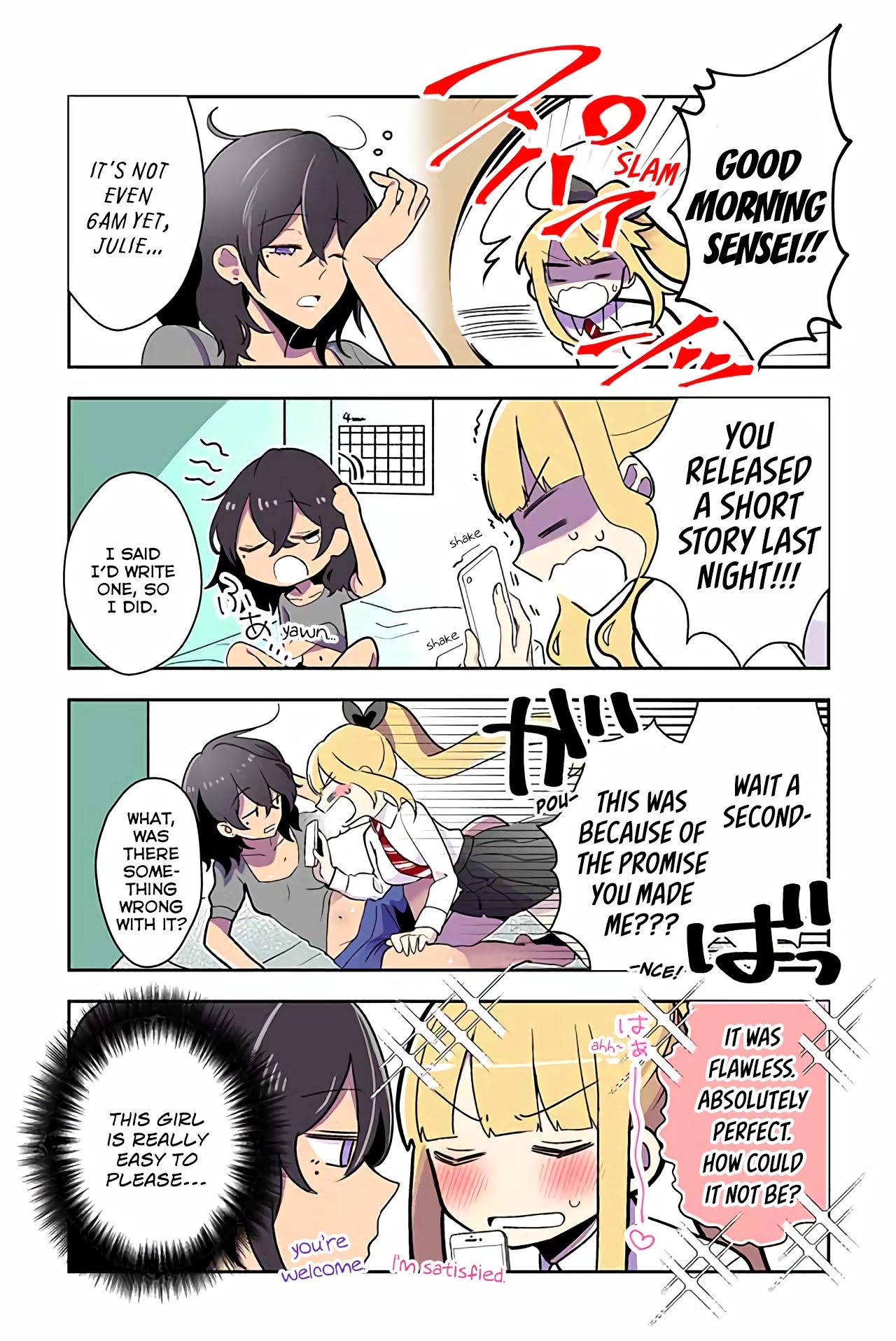 As a Result of a Classmate's Obsession with Yuri, I Was Exposed as an Author Chapter 11 page 2 - Chapter 11: She Did it Right Away