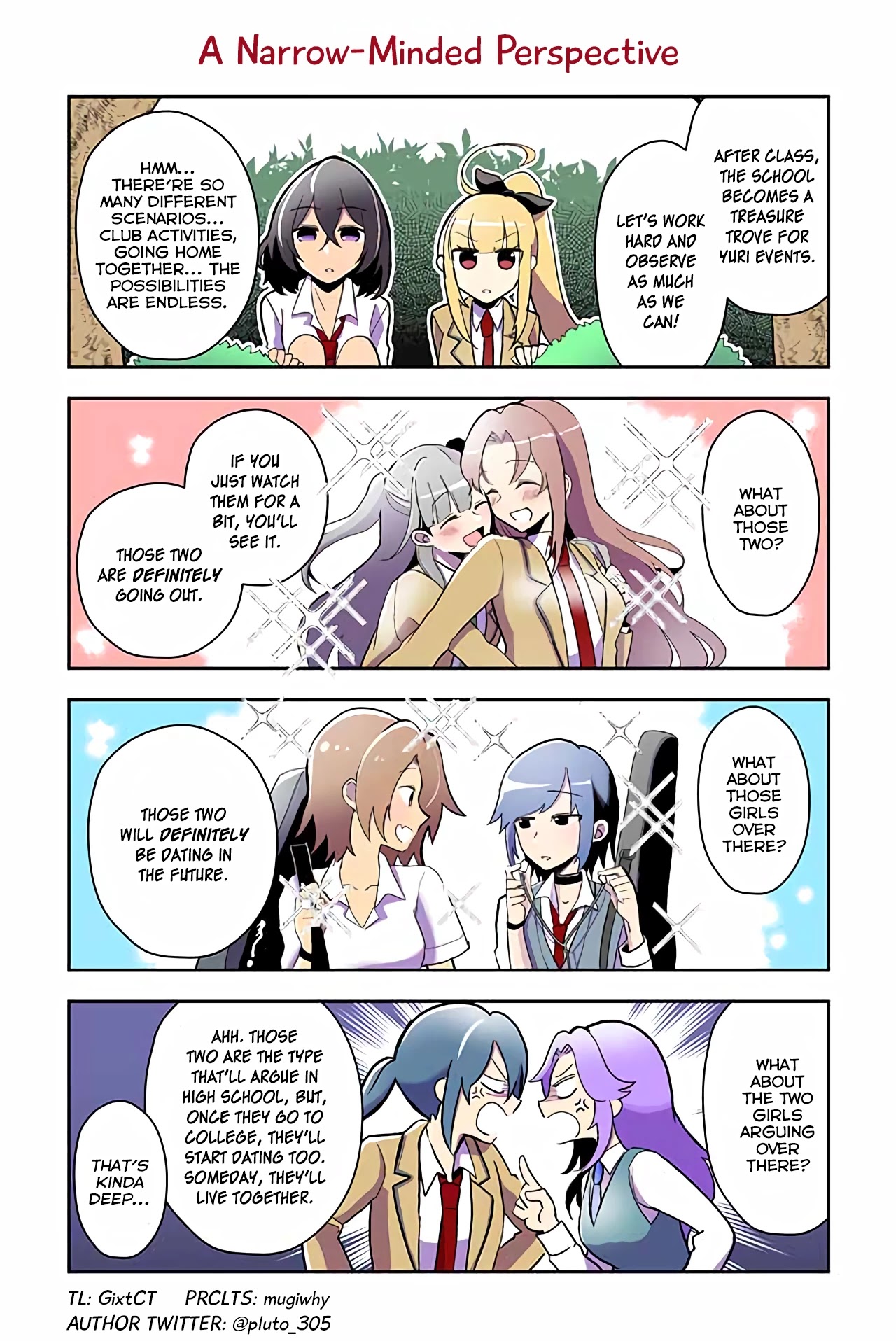 As a Result of a Classmate's Obsession with Yuri, I Was Exposed as an Author Chapter 13 page 1 - Chapter 13: A Narrow-Minded Perspective