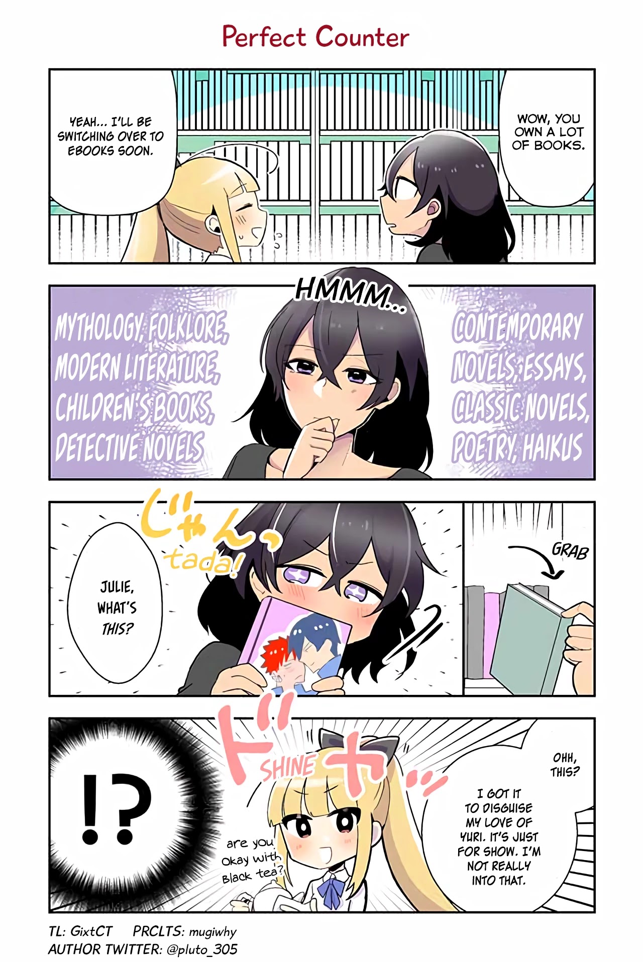 As a Result of a Classmate's Obsession with Yuri, I Was Exposed as an Author Chapter 18 page 1 - Chapter 18: Perfect Counter