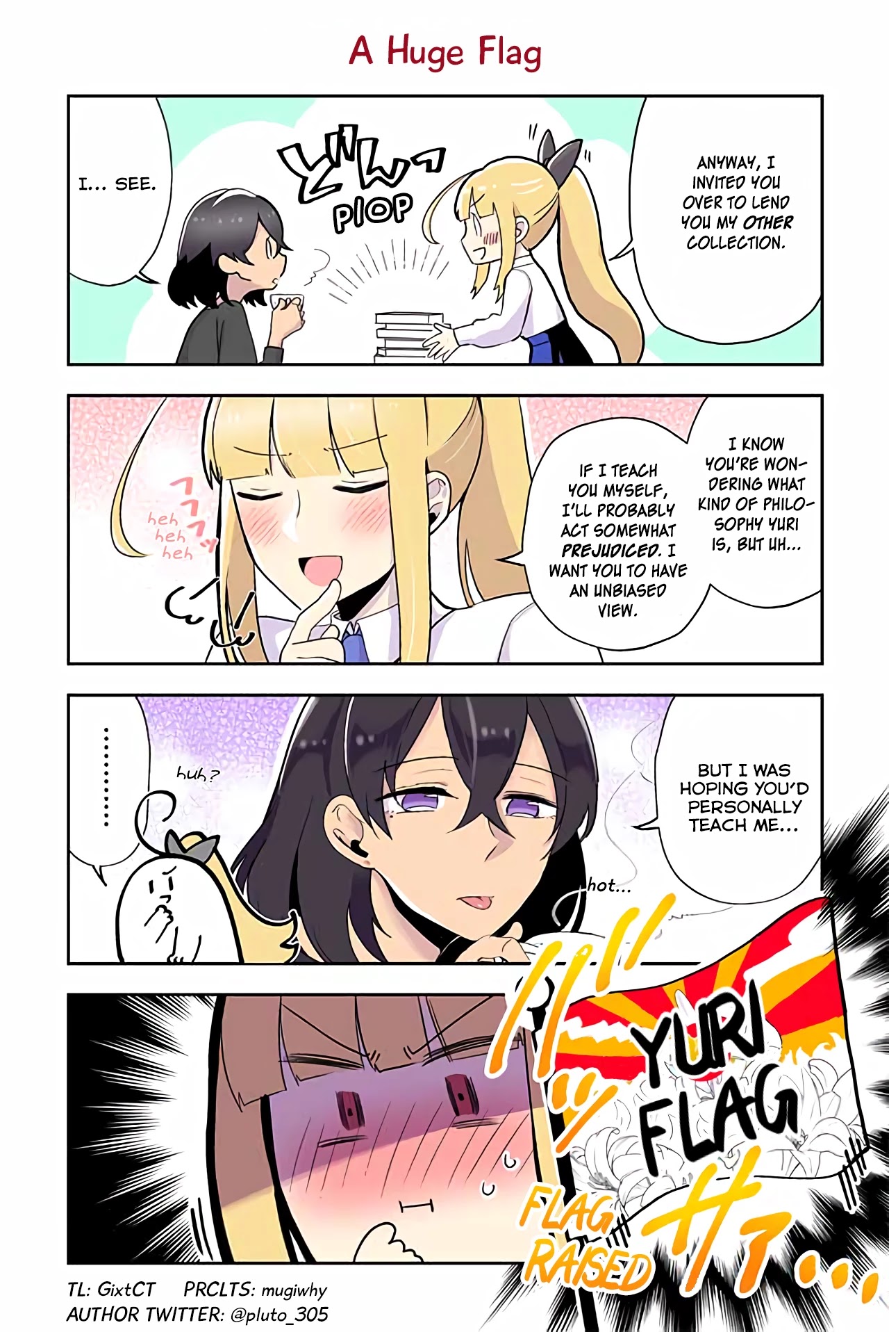 As a Result of a Classmate's Obsession with Yuri, I Was Exposed as an Author Chapter 19 page 1 - Chapter 19: A Huge Flag