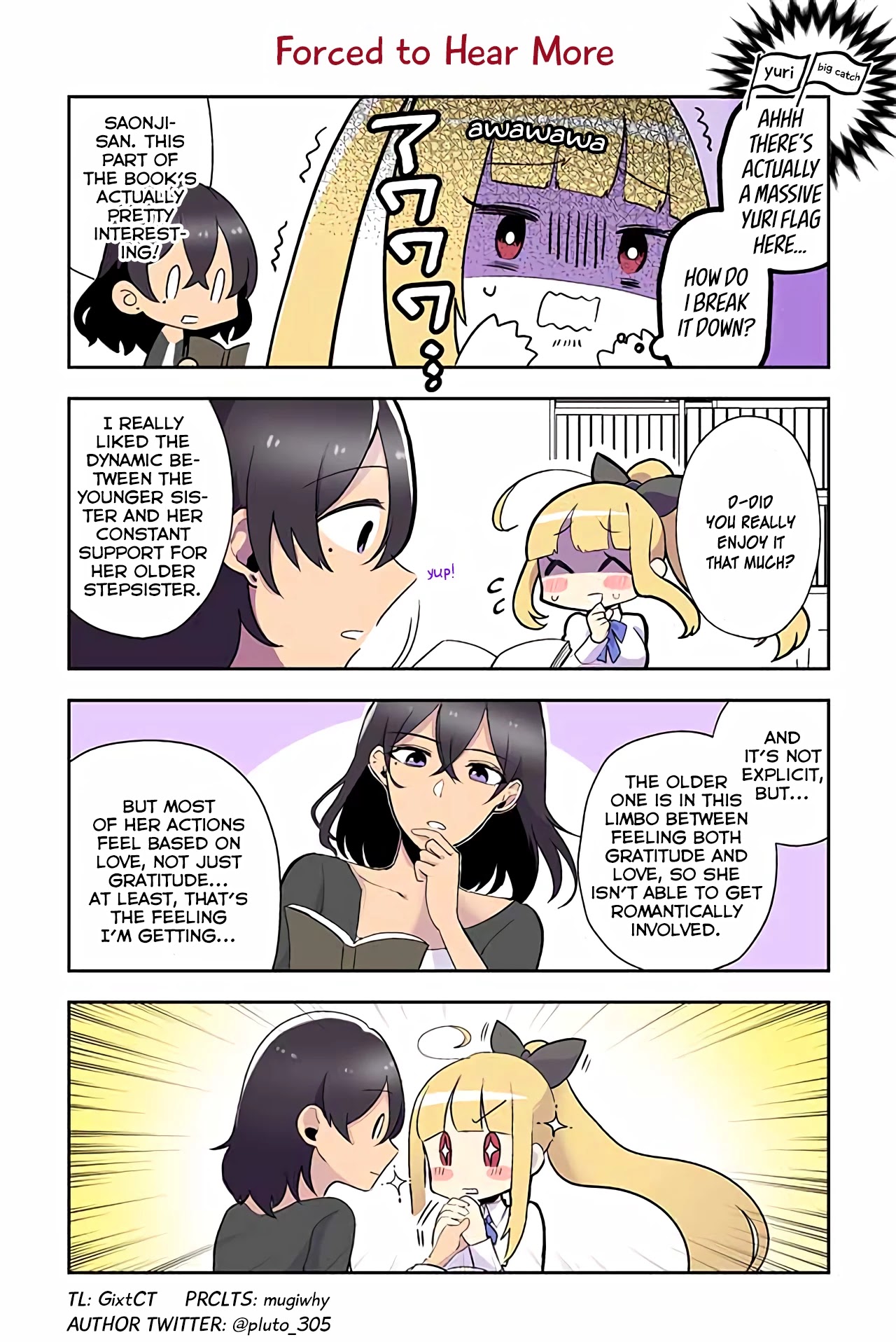 As a Result of a Classmate's Obsession with Yuri, I Was Exposed as an Author Chapter 21 page 1 - Chapter 21: Forced to Hear More