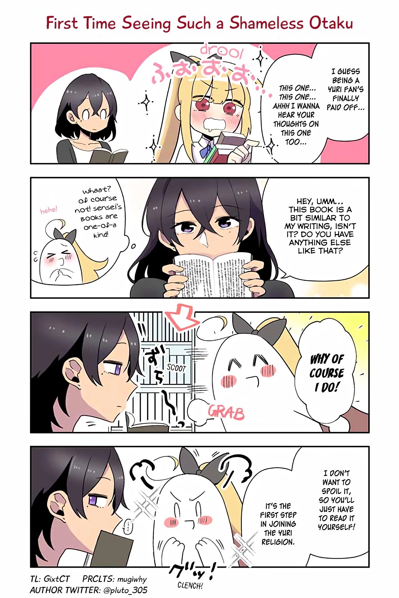 As a Result of a Classmate's Obsession with Yuri, I Was Exposed as an Author Chapter 22 page 1 - Chapter 22: First Time Seeing Such a Shameless Otaku
