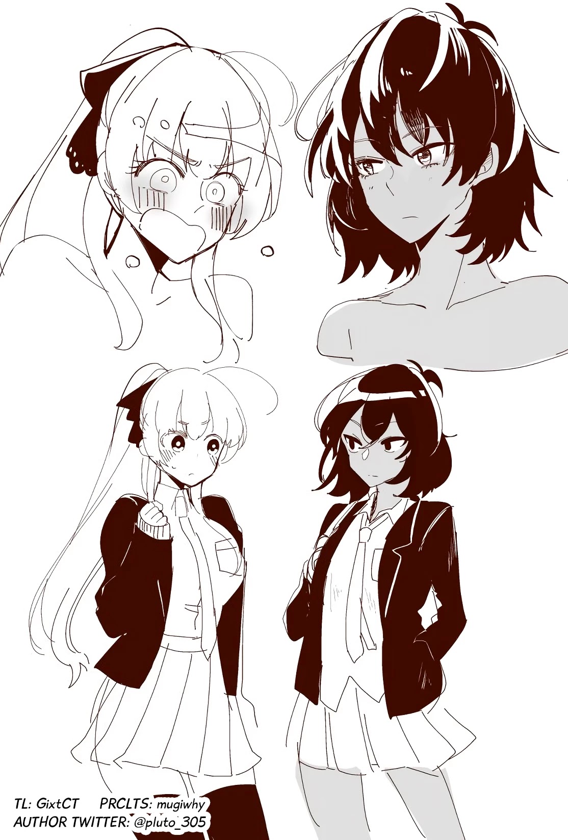 As a Result of a Classmate's Obsession with Yuri, I Was Exposed as an Author Chapter 23.2 page 1 - Chapter 23.2: Twitter Art (Nov24 to Dec16)