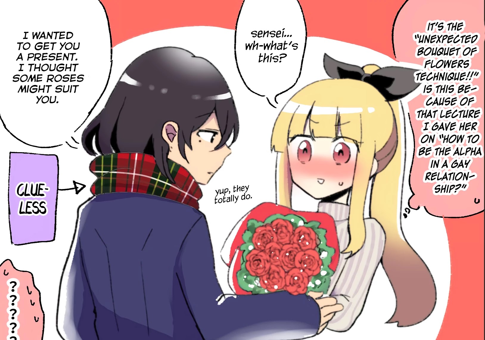 As a Result of a Classmate's Obsession with Yuri, I Was Exposed as an Author Chapter 23.3 page 3 - Chapter 23.3: Twitter Art (New Years 2021)