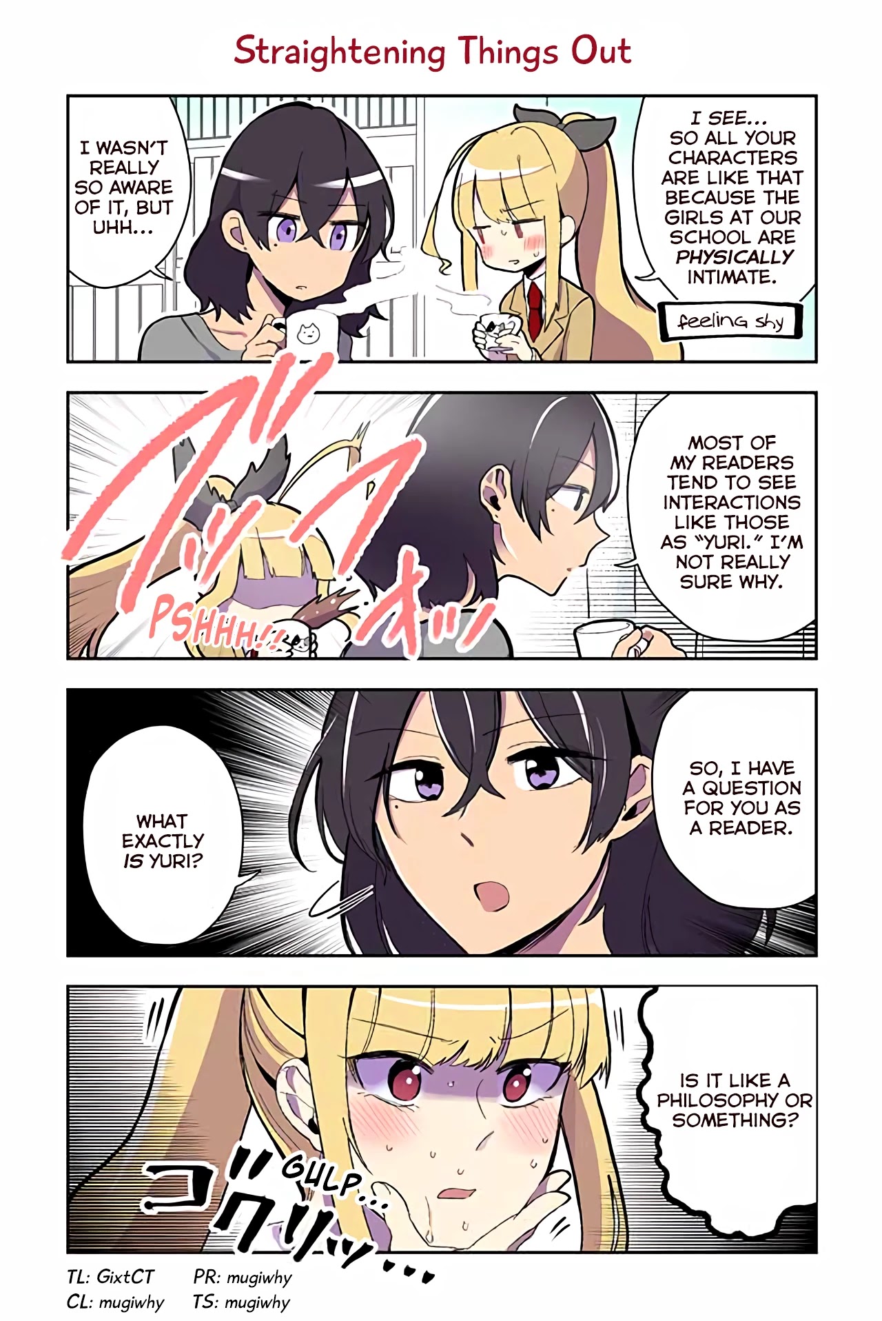 As a Result of a Classmate's Obsession with Yuri, I Was Exposed as an Author Chapter 6 page 1 - Chapter 6: Straightening Things Out