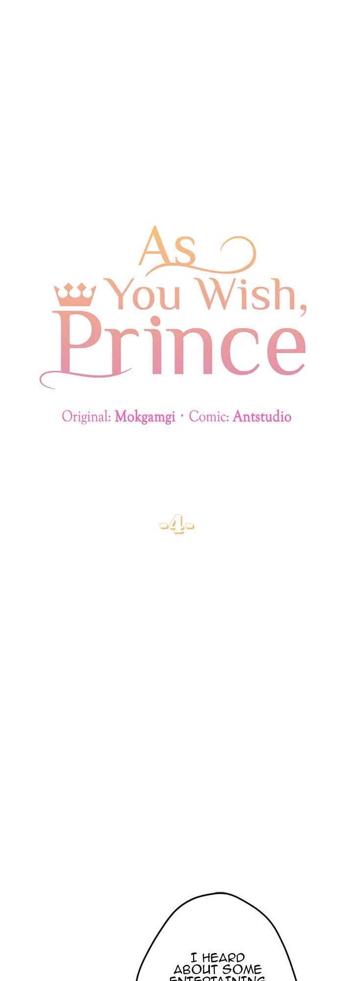 As You Wish, Prince Chapter 4 page 1 - Chapter 4