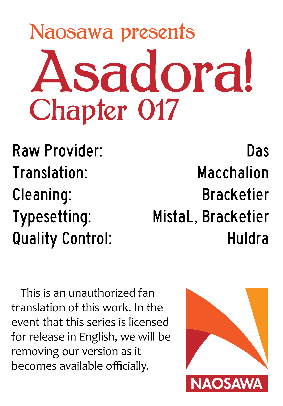 Asadora! Chapter 17 page 23 - Chapter 17: Just a Little Bit Likely