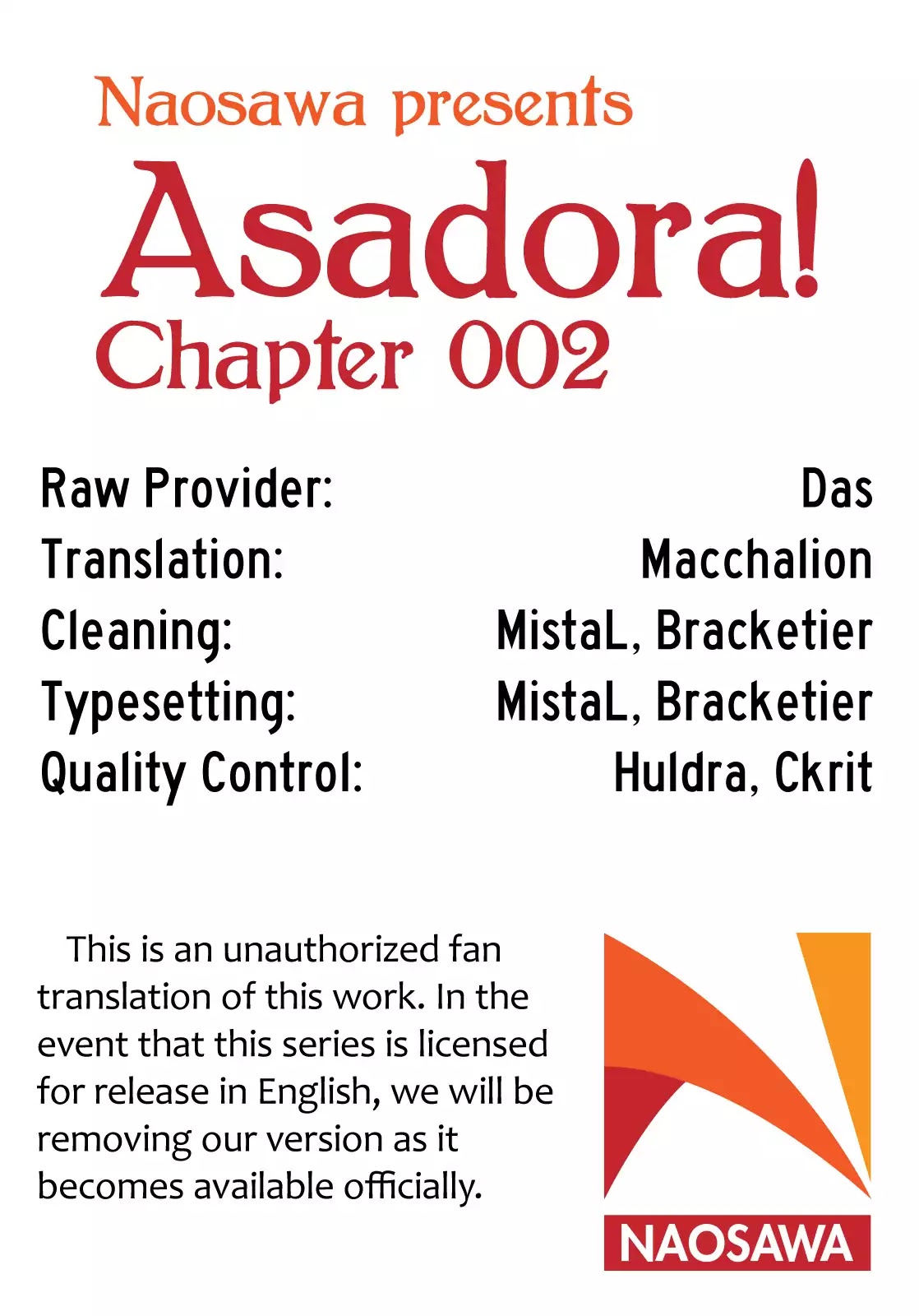 Asadora! Chapter 2 page 23 - Chapter 2: Two People into the Storm