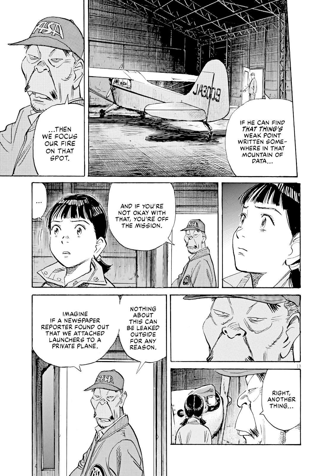 Asadora! Chapter 22 page 12 - Chapter 22: Just a Fighter-Bomber