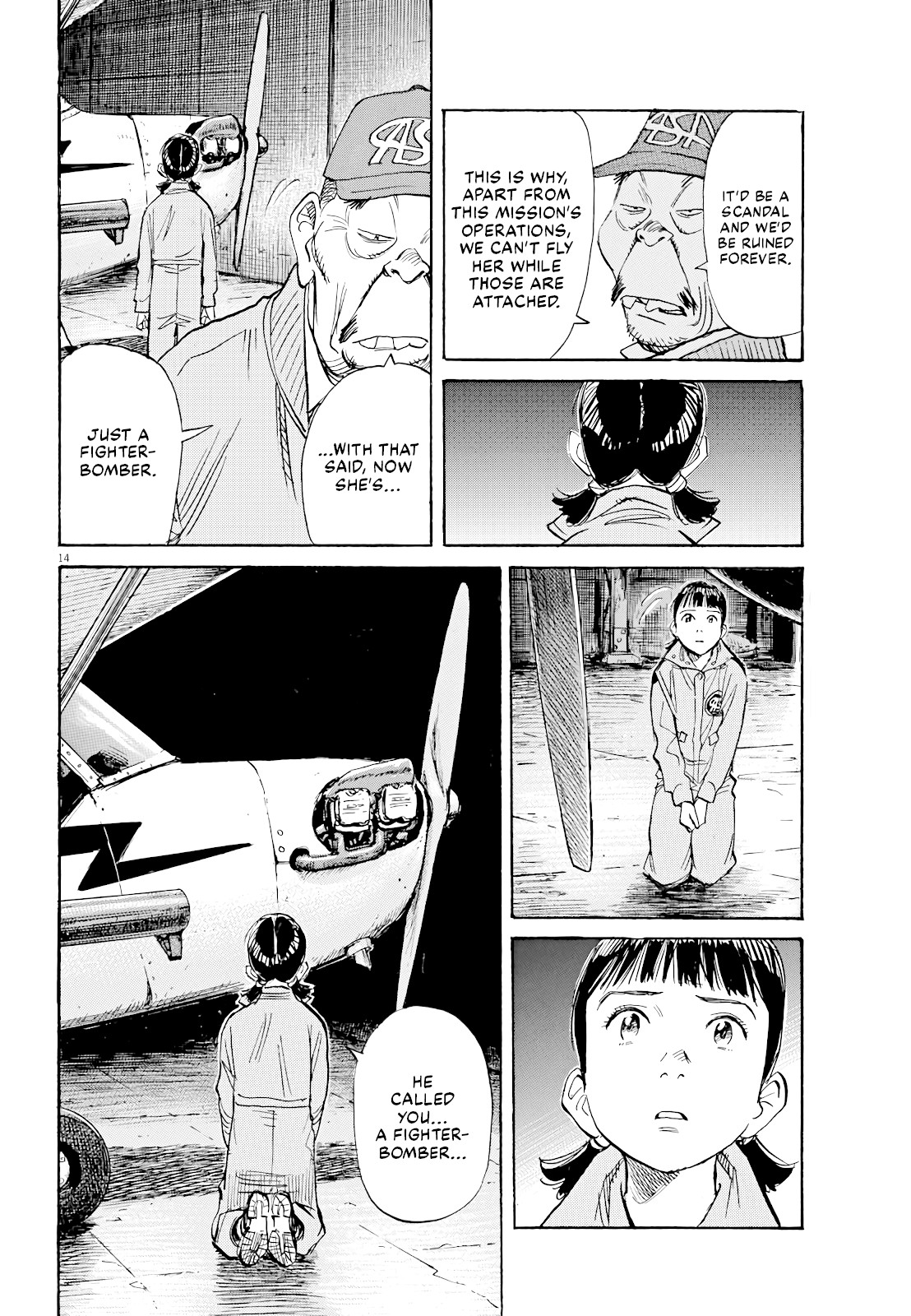 Asadora! Chapter 22 page 13 - Chapter 22: Just a Fighter-Bomber