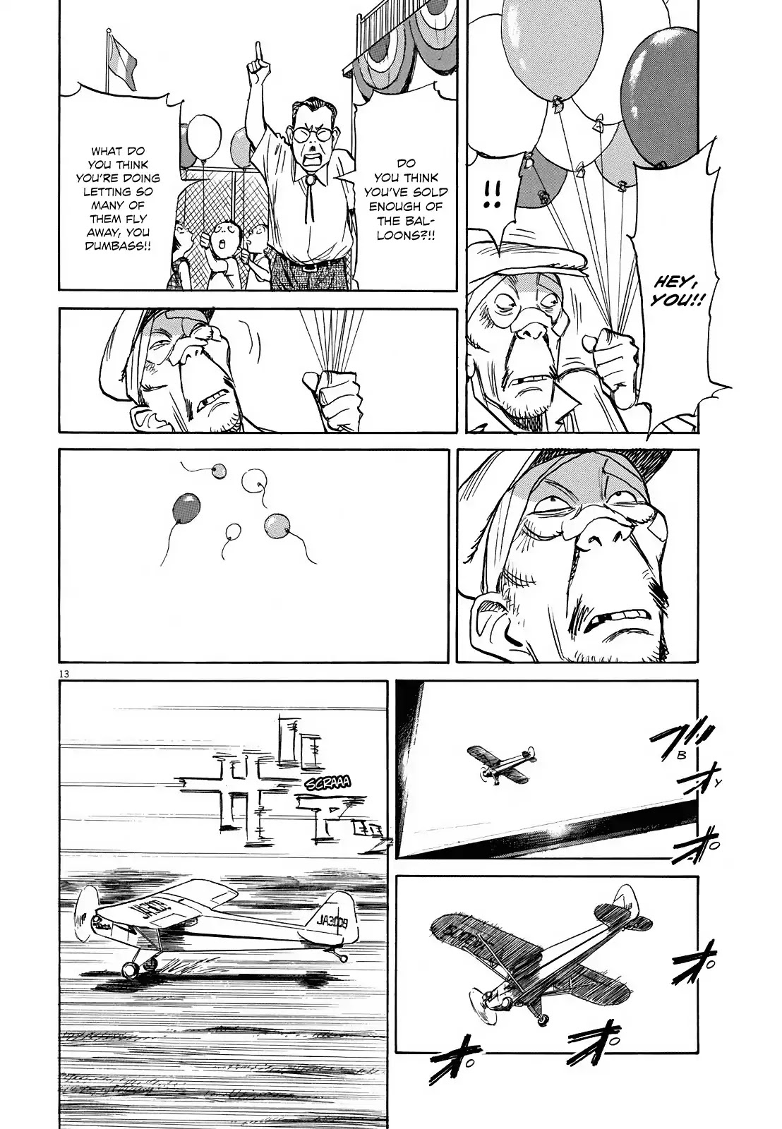 Asadora! Chapter 3 page 13 - Chapter 3: The Hero of the Skies