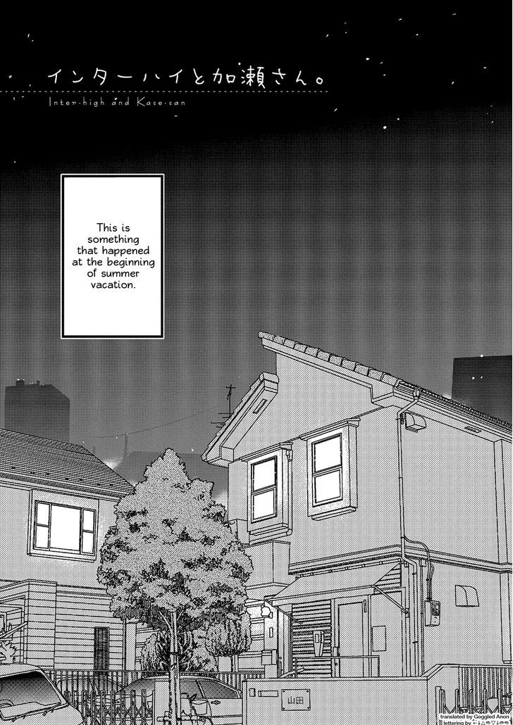 Asagao to Kase-san. Chapter 14 page 1 - Chapter 14 : Inter-high and Kase-san