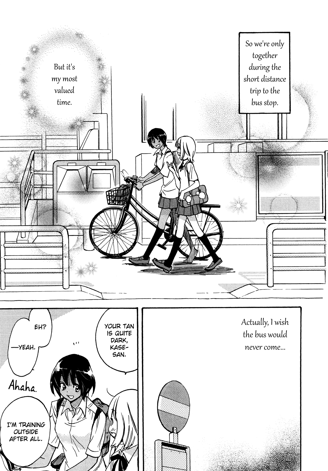 Asagao to Kase-san. Chapter 2.2 page 5 - Chapter 2 v2 : Bicycle and Kase-san