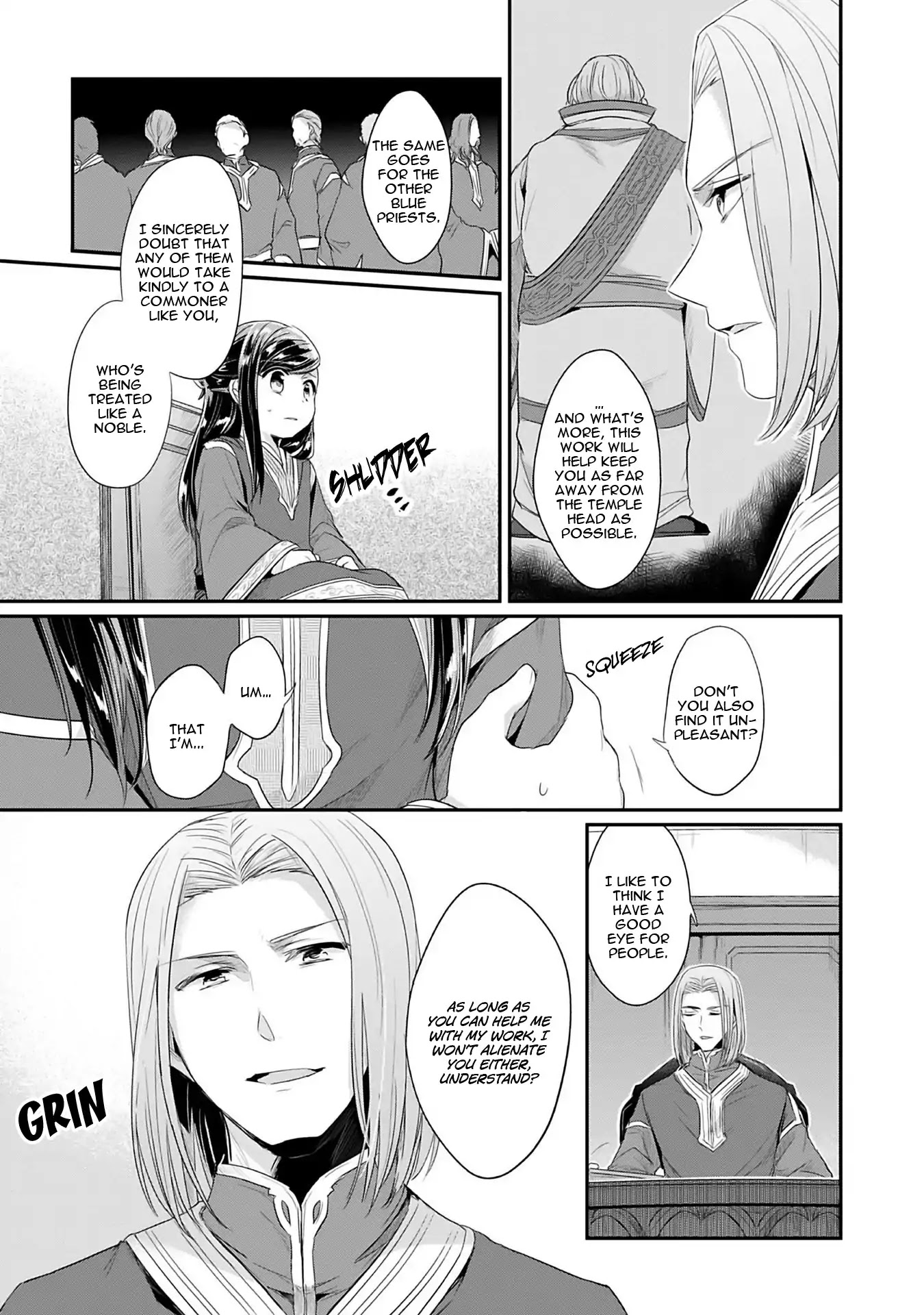 Ascendance of a Bookworm ~I'll Do Anything to Become a Librarian~ Part 2 「I'll Become a Shrine Maiden for Books!」 Chapter 1 page 28 - Chapter 1: An Apprentice Priestess at the Temple