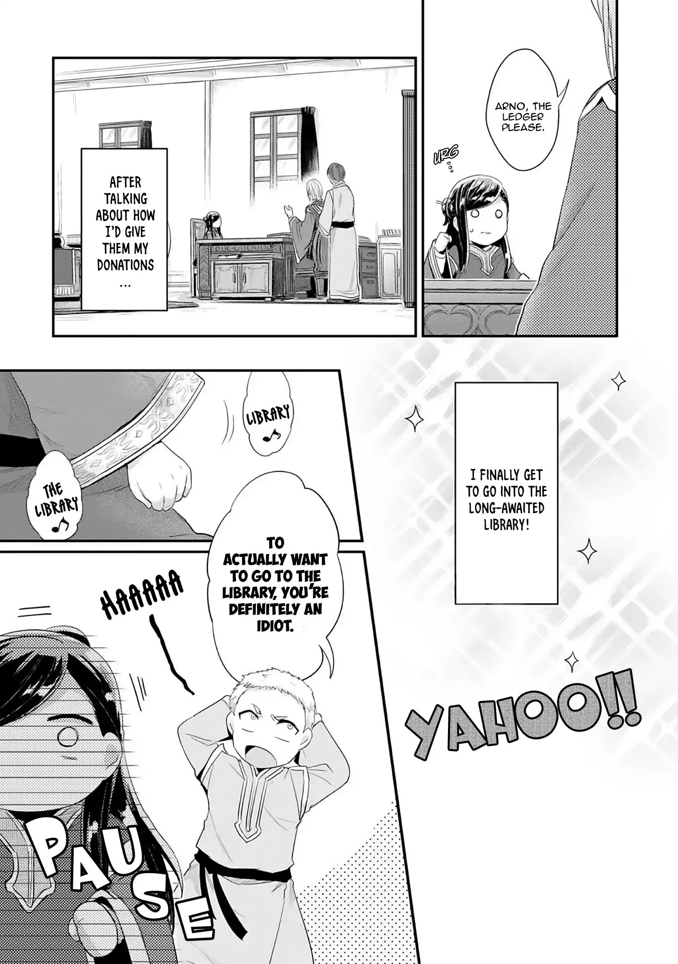 Ascendance of a Bookworm ~I'll Do Anything to Become a Librarian~ Part 2 「I'll Become a Shrine Maiden for Books!」 Chapter 1 page 34 - Chapter 1: An Apprentice Priestess at the Temple