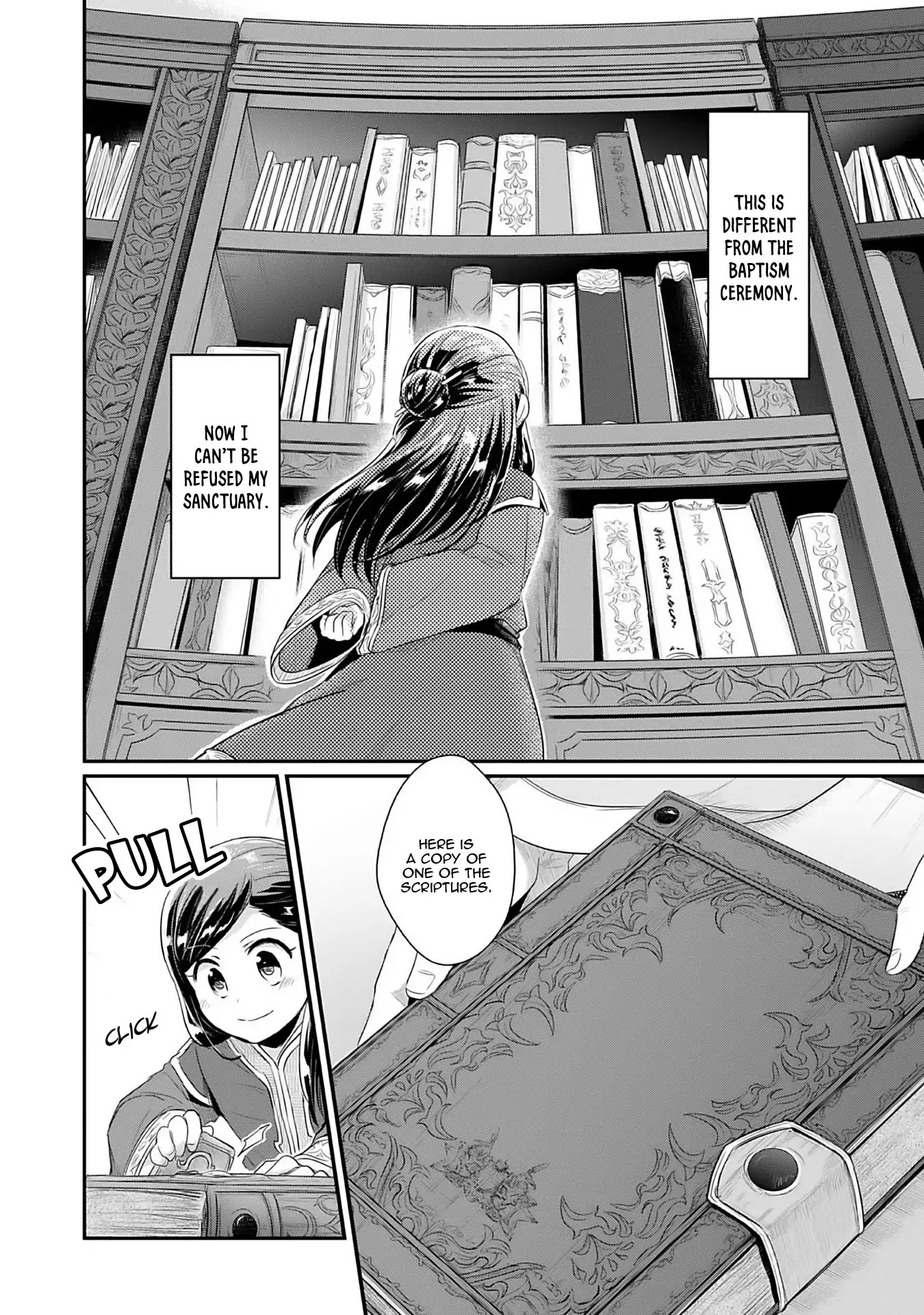 Ascendance of a Bookworm ~I'll Do Anything to Become a Librarian~ Part 2 「I'll Become a Shrine Maiden for Books!」 Chapter 1 page 39 - Chapter 1: An Apprentice Priestess at the Temple
