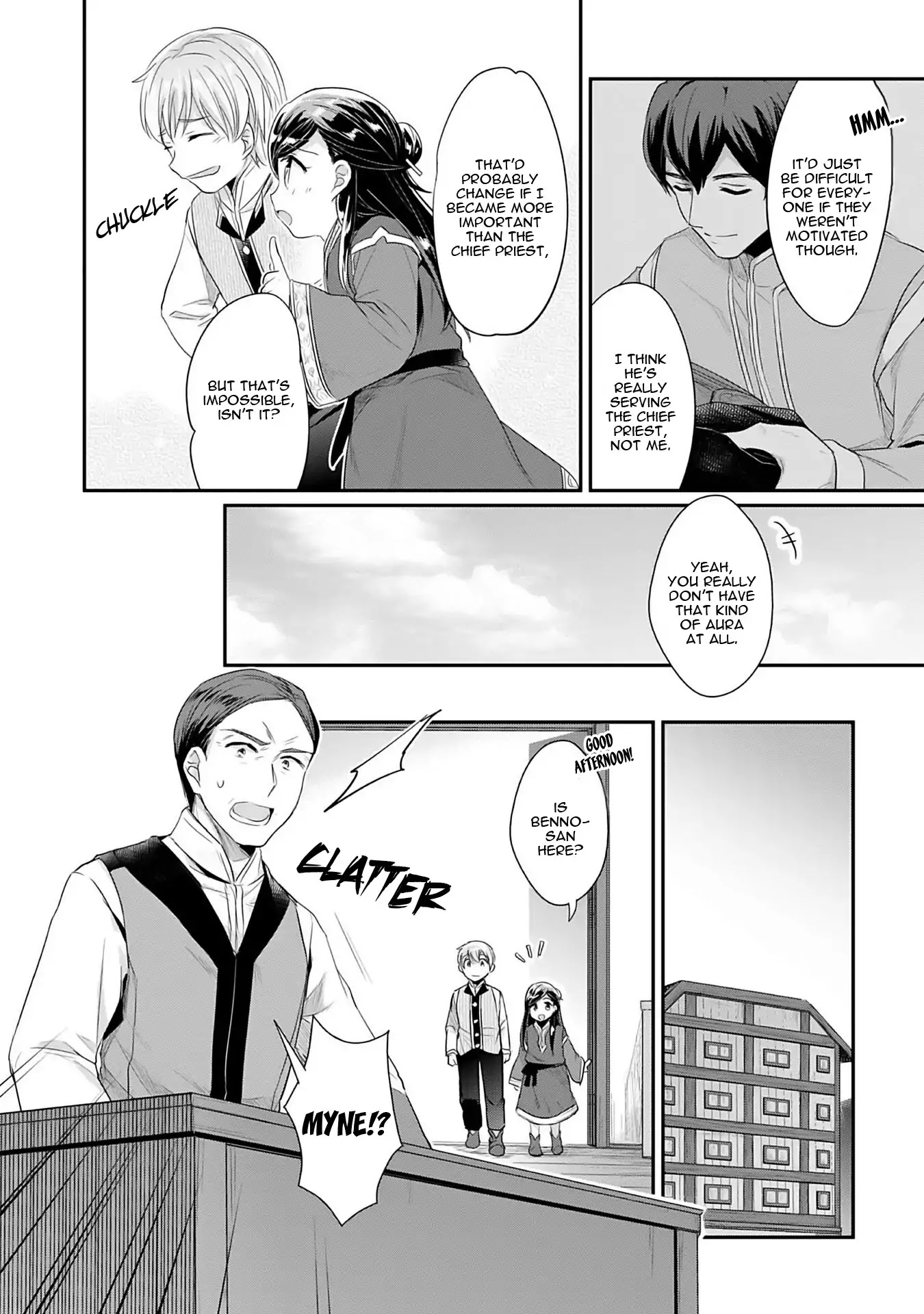 Ascendance of a Bookworm ~I'll Do Anything to Become a Librarian~ Part 2 「I'll Become a Shrine Maiden for Books!」 Chapter 1 page 47 - Chapter 1: An Apprentice Priestess at the Temple
