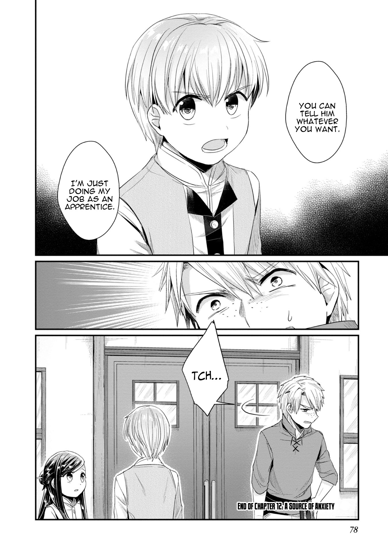Ascendance of a Bookworm ~I'll Do Anything to Become a Librarian~ Part 2 「I'll Become a Shrine Maiden for Books!」 Chapter 12 page 29 - Chapter 12: A Source of Anxiety