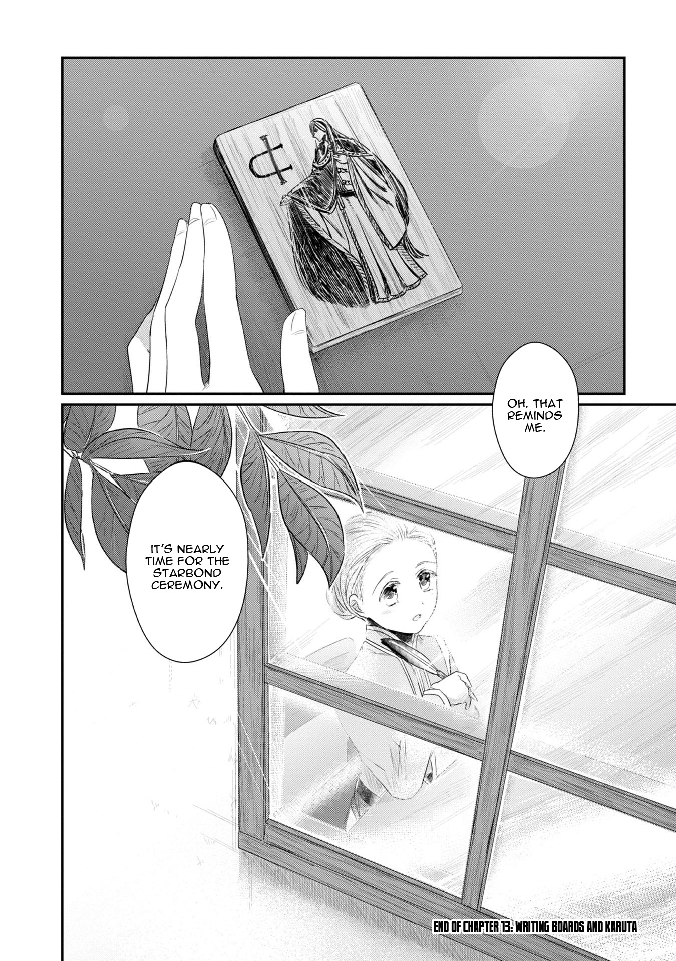 Ascendance of a Bookworm ~I'll Do Anything to Become a Librarian~ Part 2 「I'll Become a Shrine Maiden for Books!」 Chapter 13 page 29 - Chapter 13: Writing Boards and Karuta