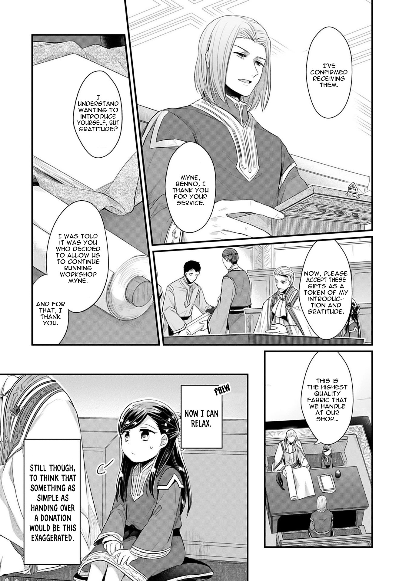 Ascendance of a Bookworm ~I'll Do Anything to Become a Librarian~ Part 2 「I'll Become a Shrine Maiden for Books!」 Chapter 2 page 28 - Chapter 2: A Temple Meeting