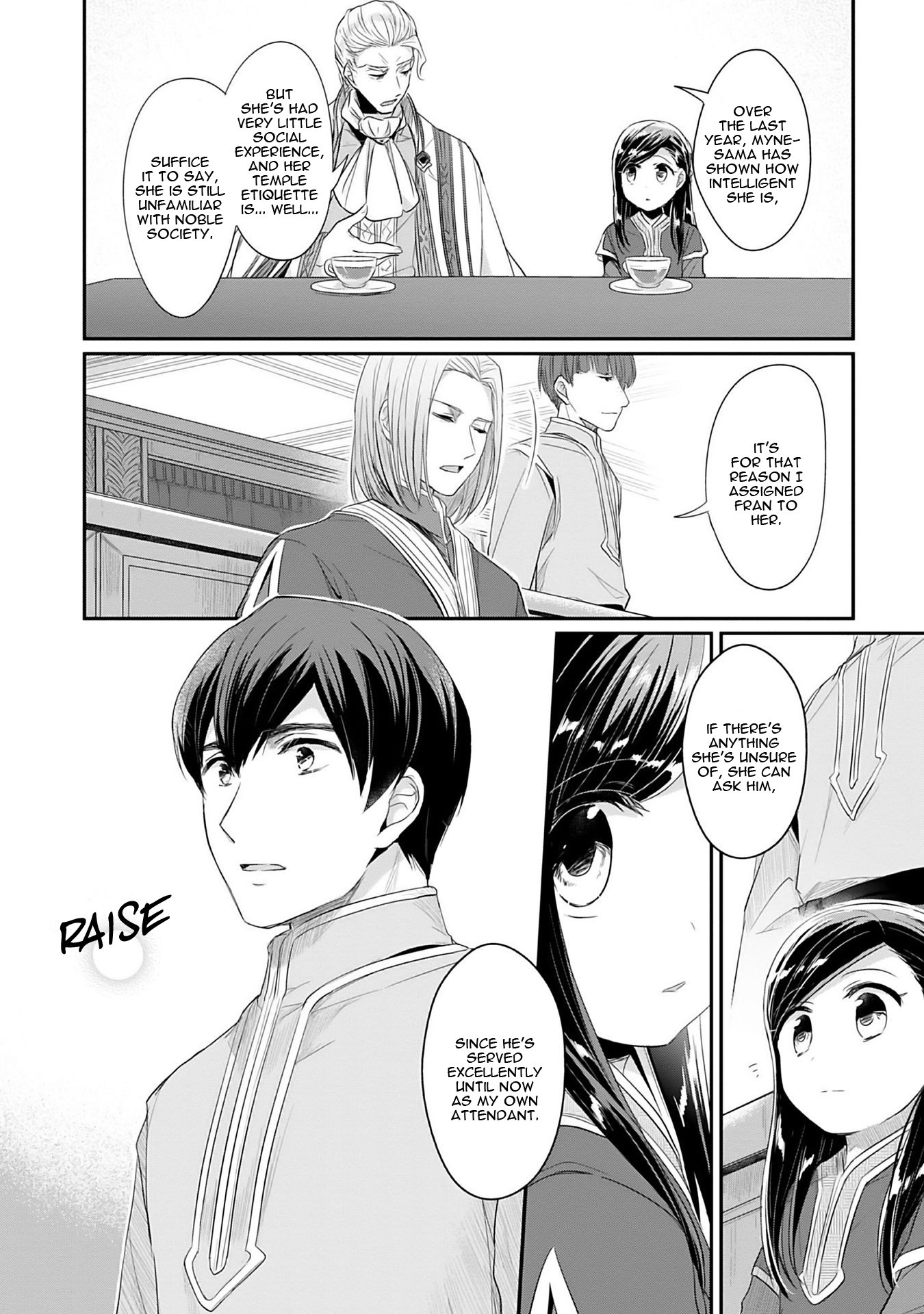 Ascendance of a Bookworm ~I'll Do Anything to Become a Librarian~ Part 2 「I'll Become a Shrine Maiden for Books!」 Chapter 2 page 37 - Chapter 2: A Temple Meeting