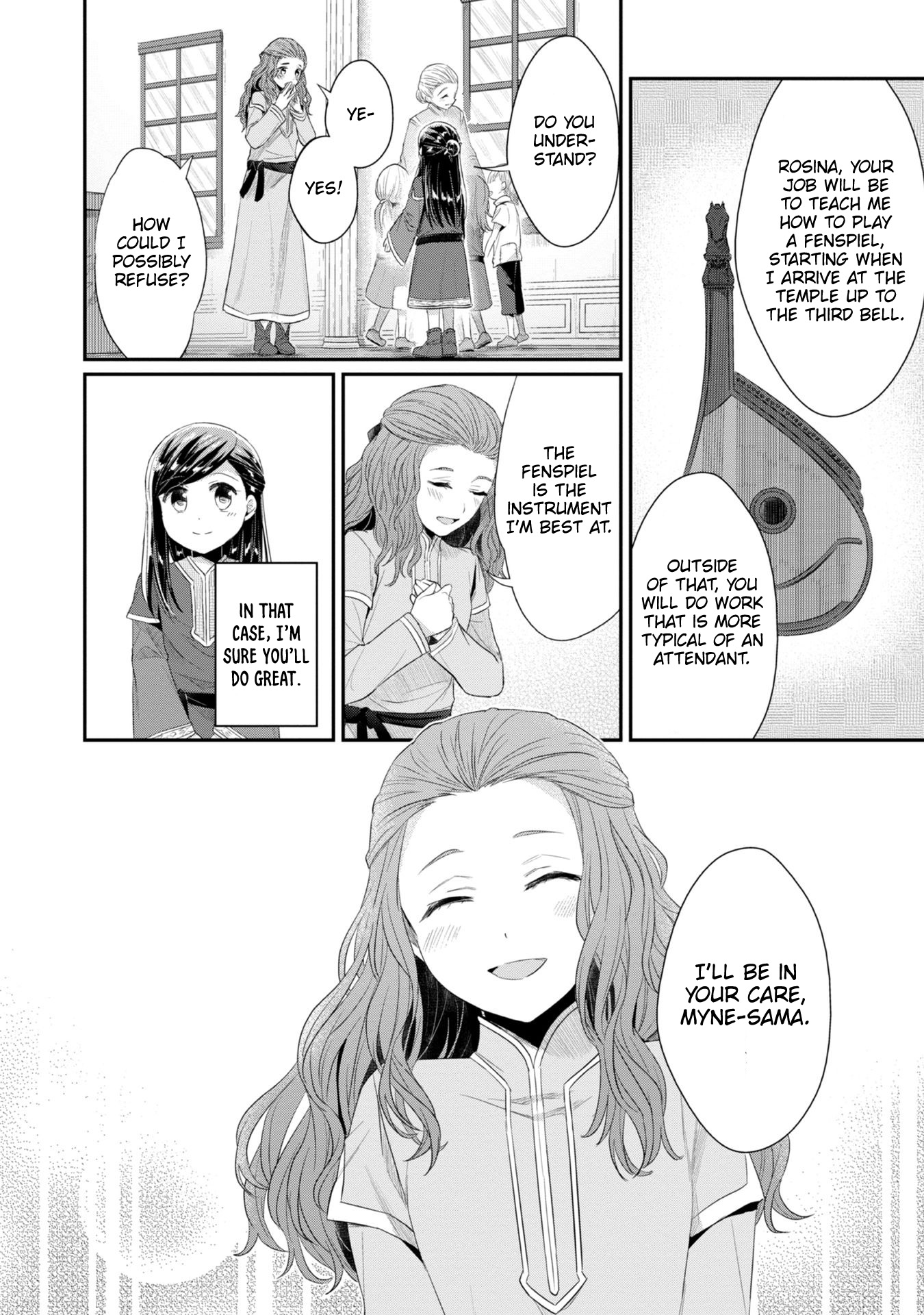 Ascendance of a Bookworm ~I'll Do Anything to Become a Librarian~ Part 2 「I'll Become a Shrine Maiden for Books!」 Chapter 21 page 10 - Chapter 21: The New Attendants