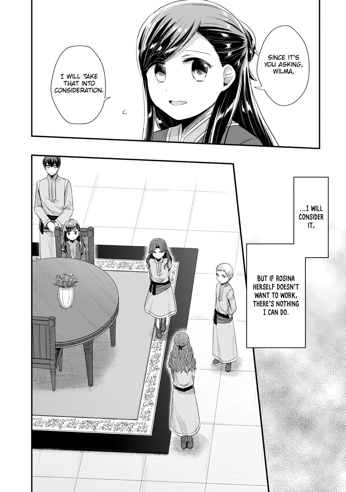 Ascendance of a Bookworm ~I'll Do Anything to Become a Librarian~ Part 2 「I'll Become a Shrine Maiden for Books!」 Chapter 22 page 13 - Chapter 22: An Apprentice Blue Priestess' Attendants